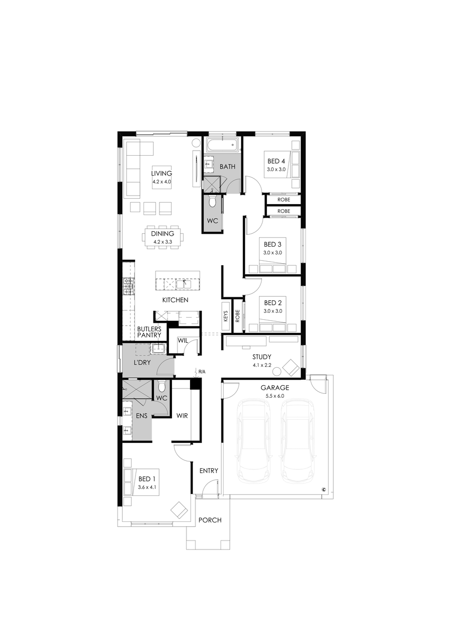 23  Floor Floorplan (Rear flip - Flipped)
