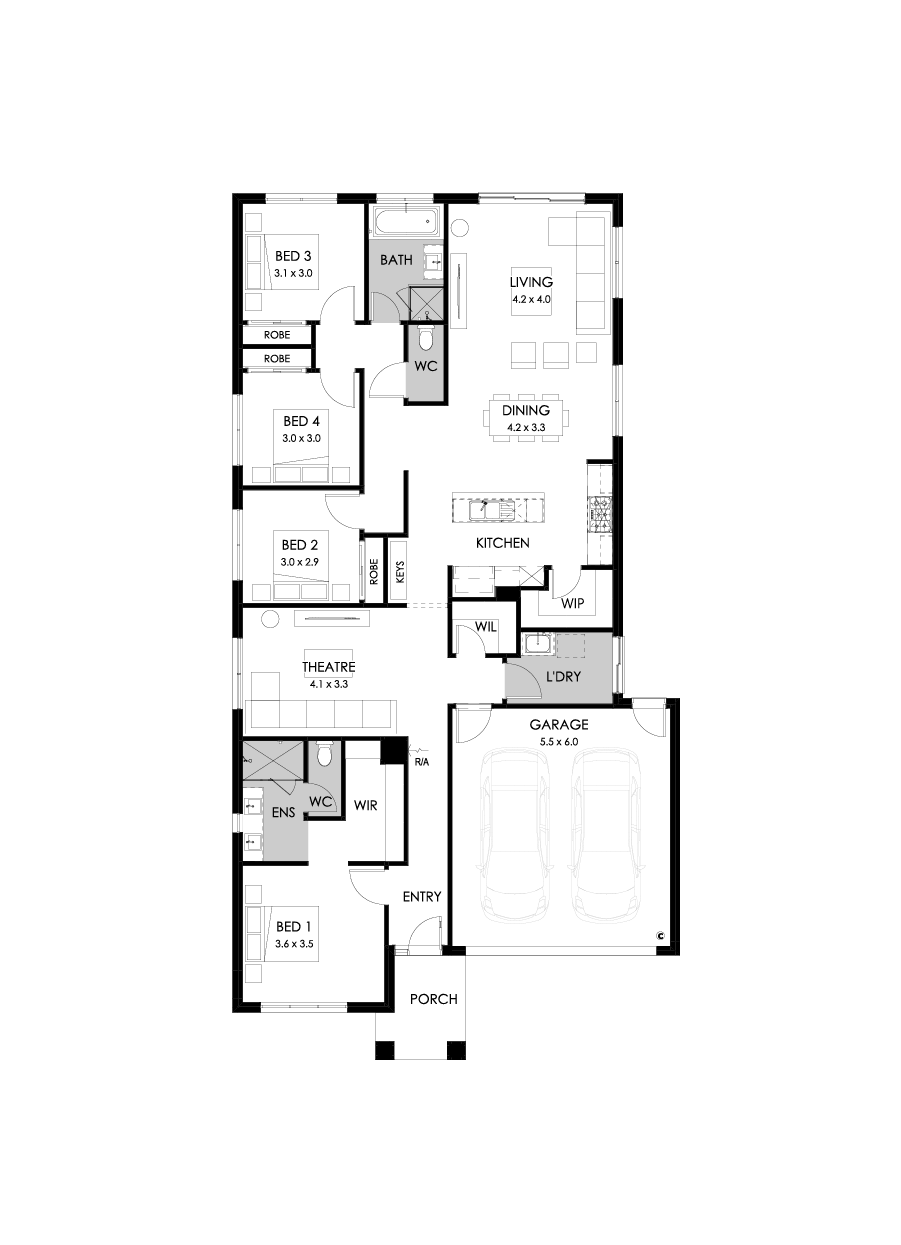 23  Floor Floorplan (Standard  - Flipped)