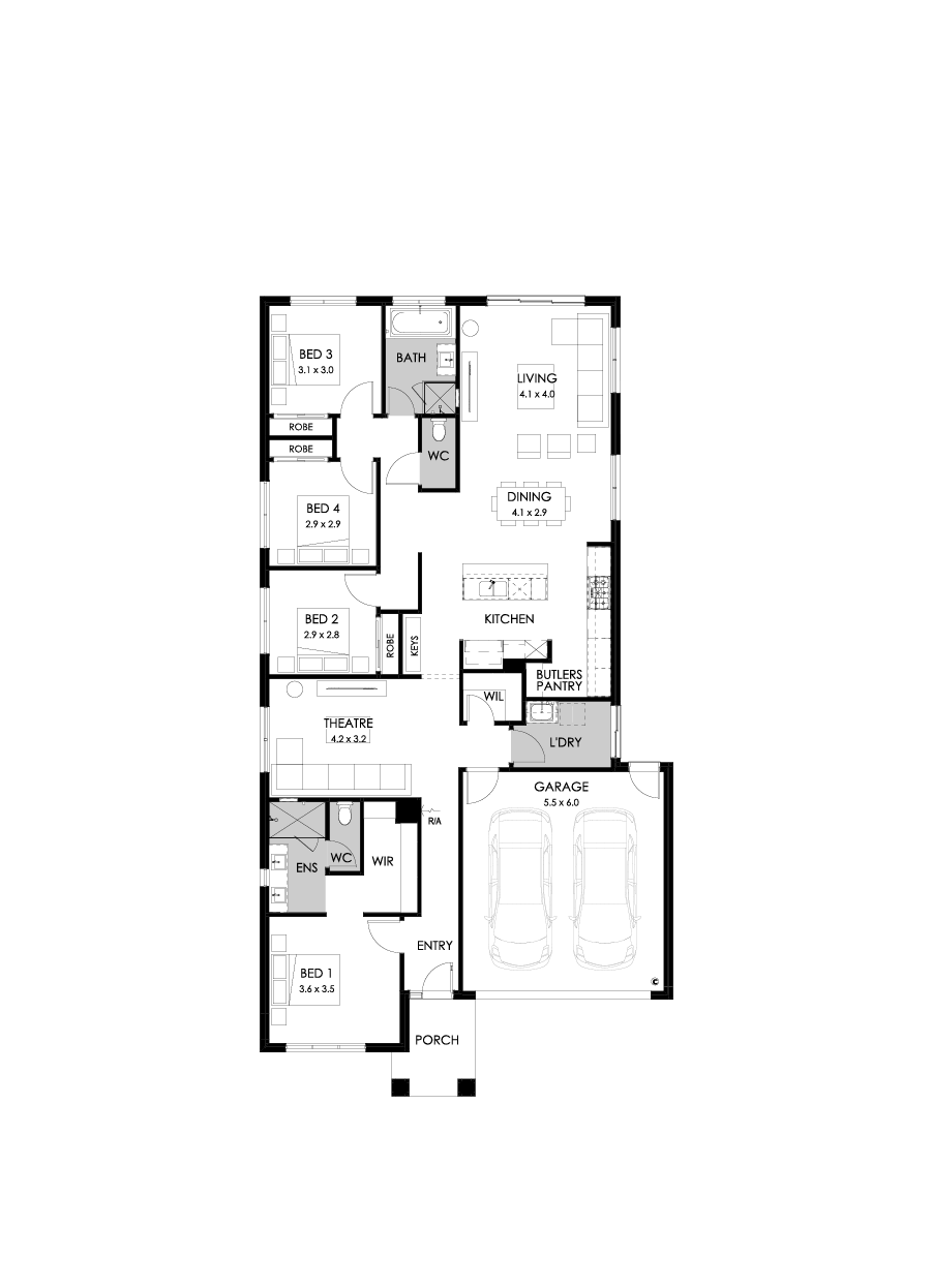23  Floor Floorplan (Standard  - Flipped)