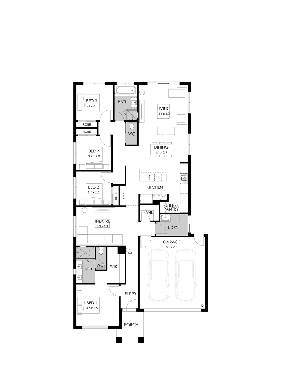 23  Floor Floorplan (Standard  - Flipped)
