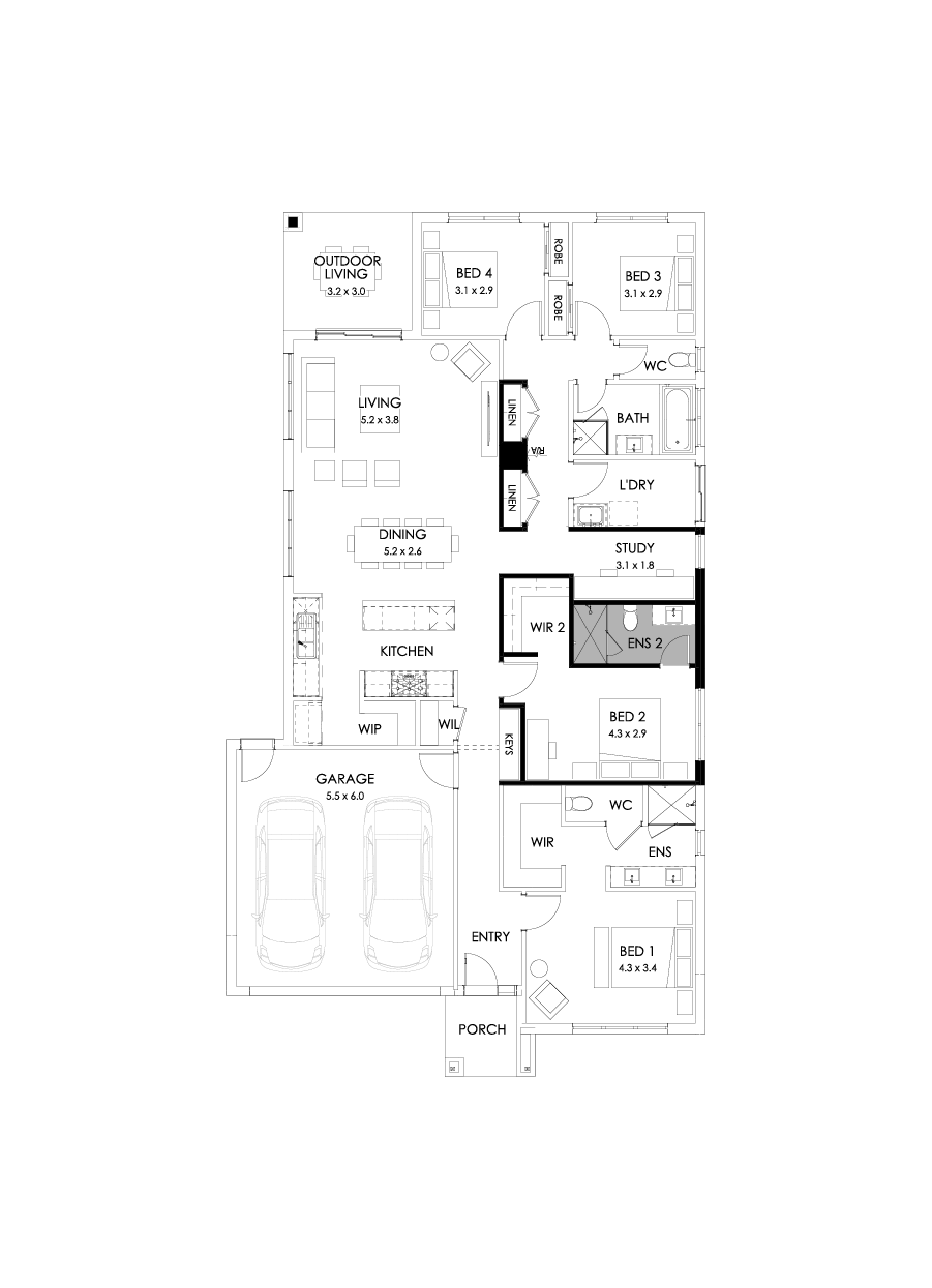 25  Floor Floorplan (Additional Ensuite)