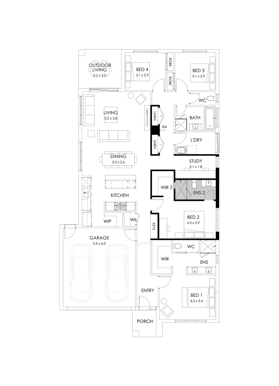25  Floor Floorplan (Additional Ensuite)