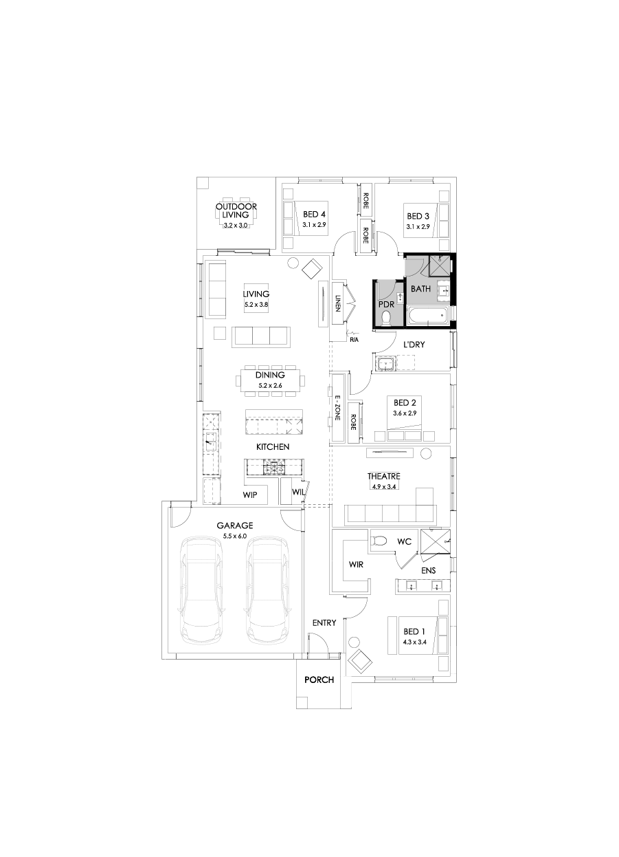 25  Floor Floorplan (Powder Room)