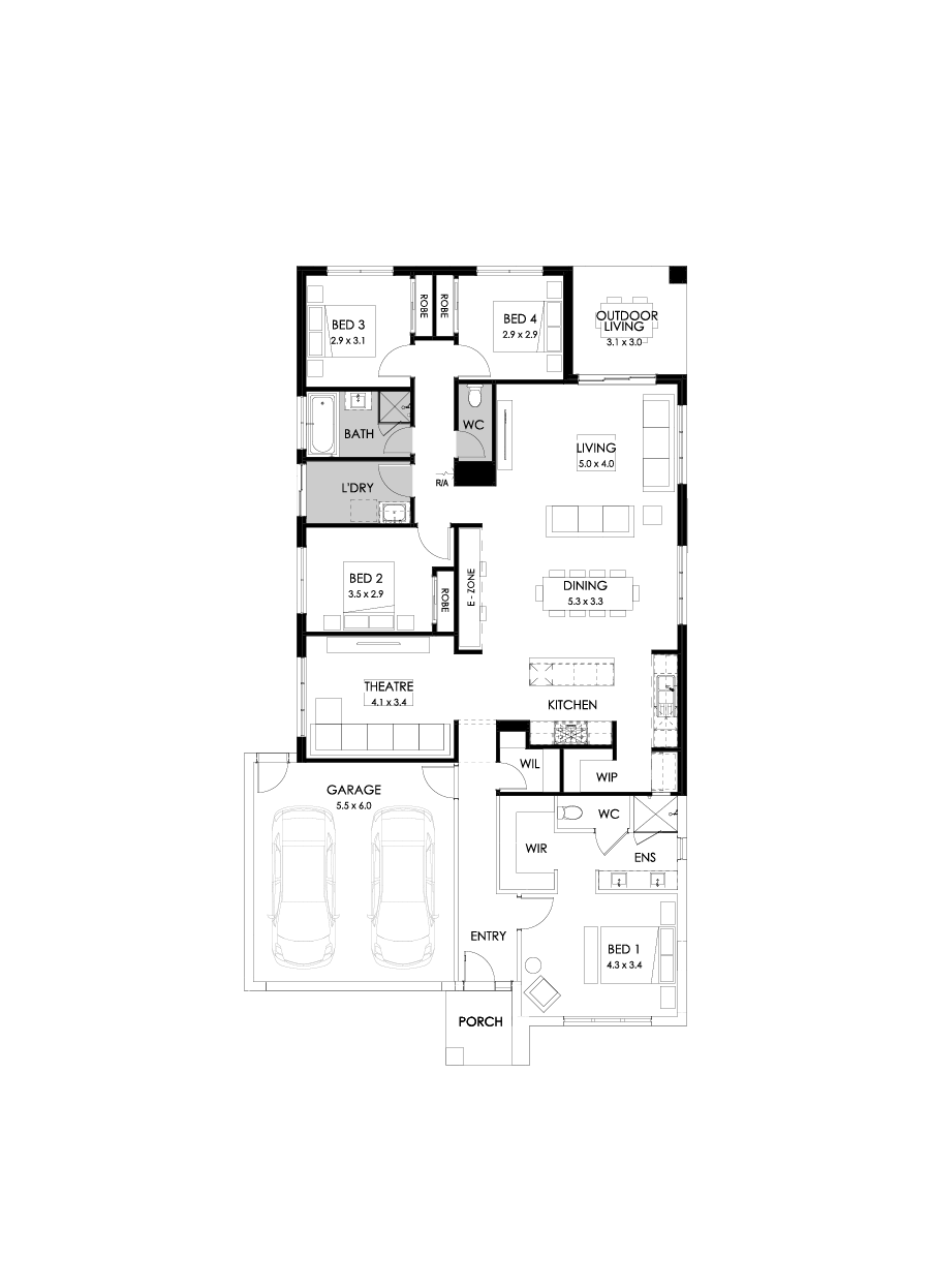25  Floor Floorplan (Rear flip)