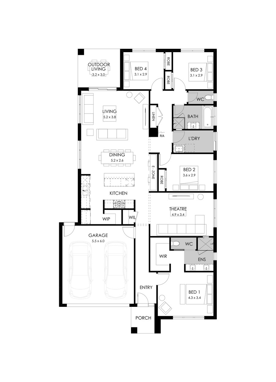 25  Floor Floorplan (Standard)