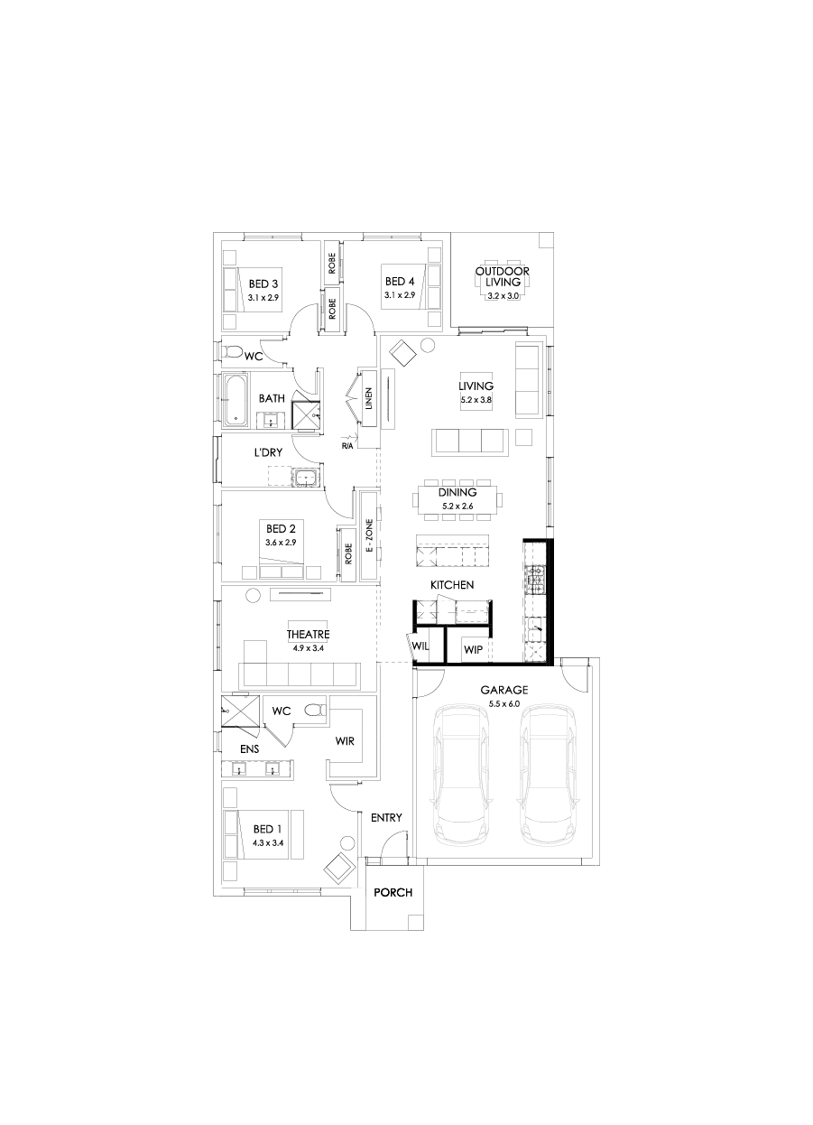 25  Floor Floorplan (Alternate Kitchen - Flipped)