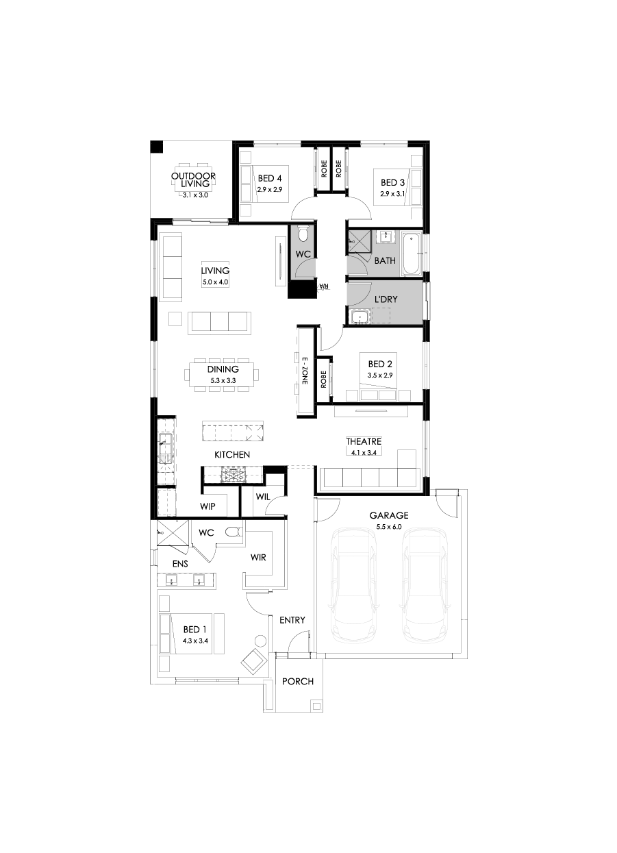 25  Floor Floorplan (Rear flip - Flipped)