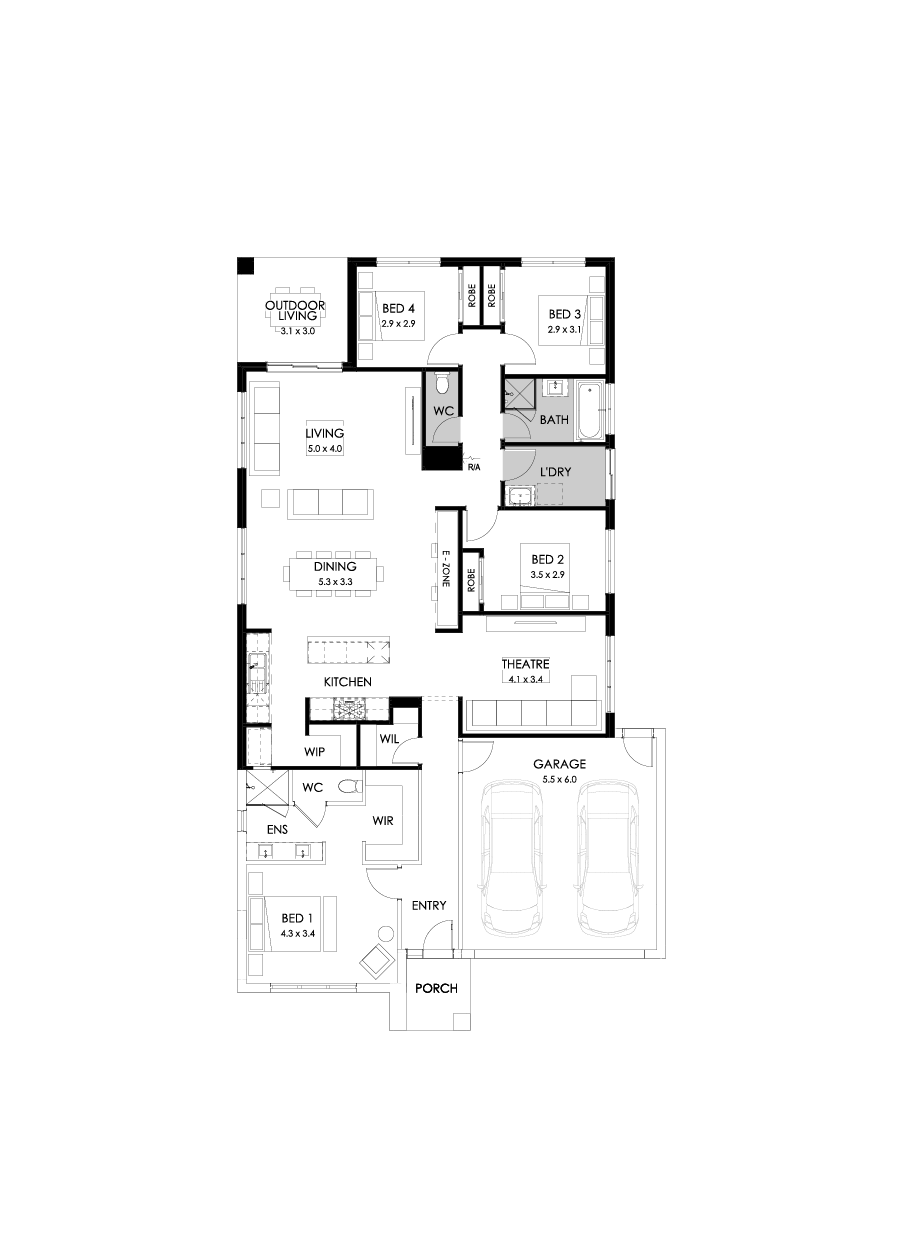 25  Floor Floorplan (Rear flip - Flipped)
