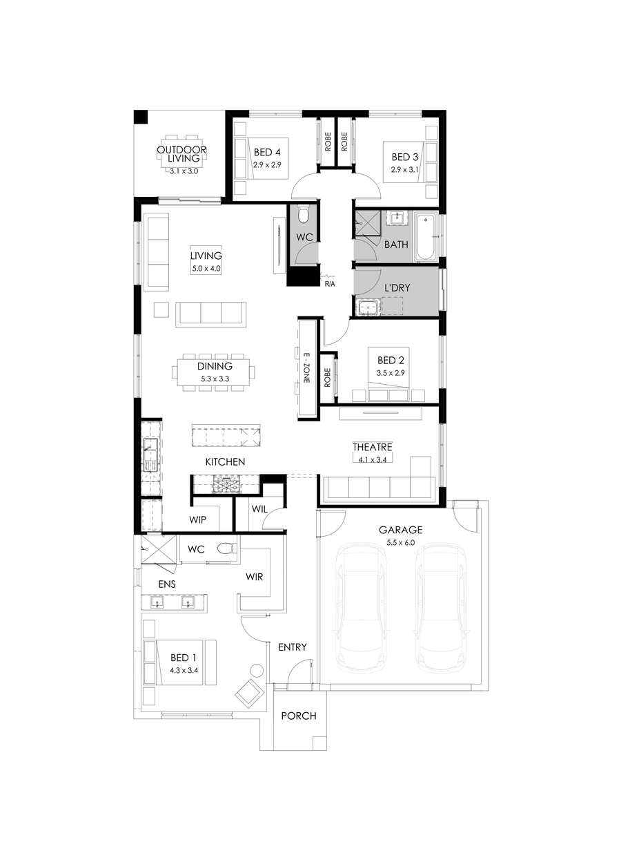 25  Floor Floorplan (Rear flip - Flipped)