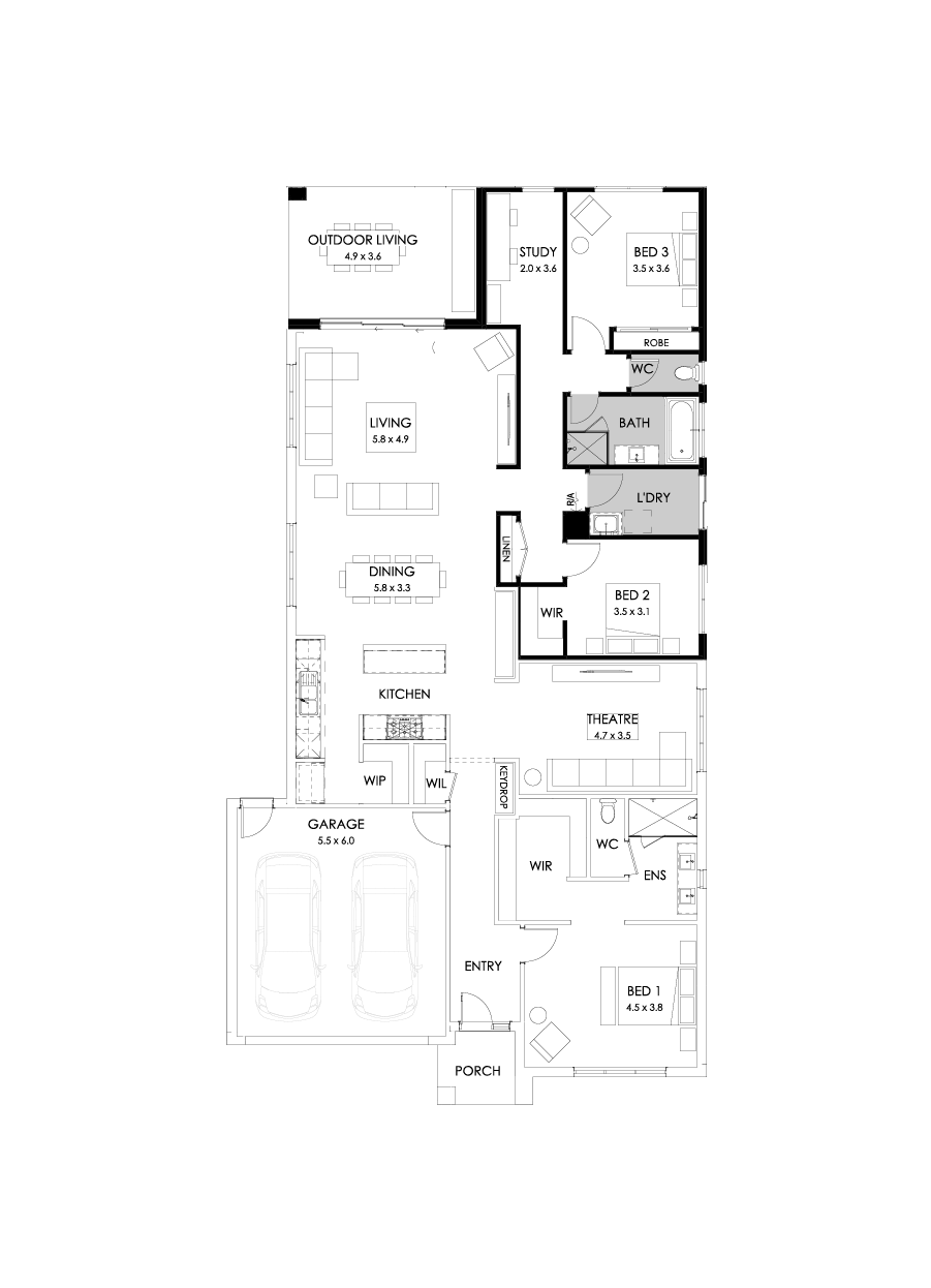 29  Floor Floorplan (3 bedrooms)