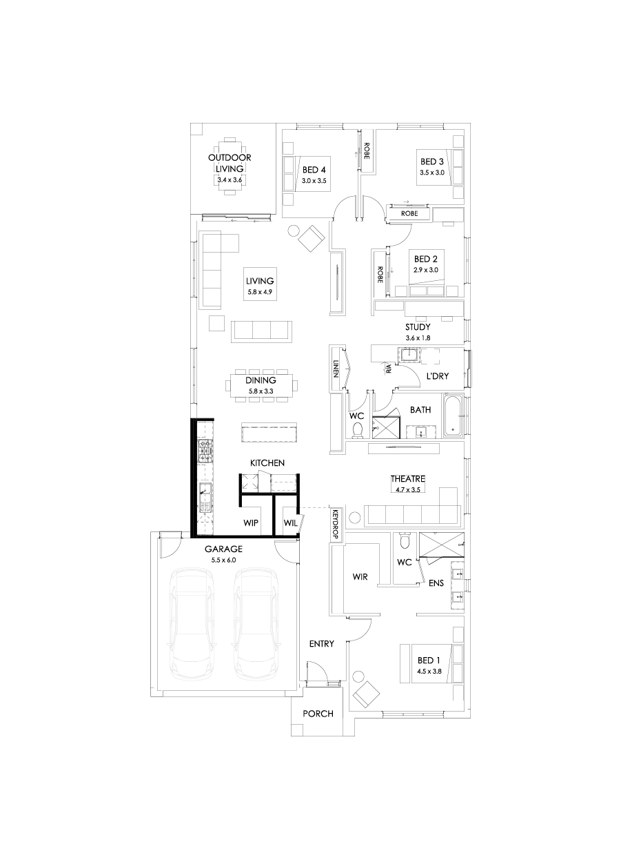29  Floor Floorplan (Alternate kitchen)