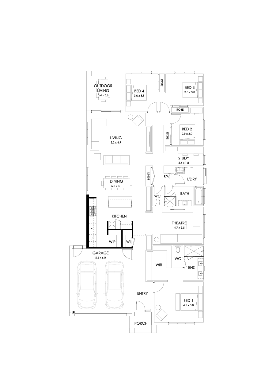 29  Floor Floorplan (Alternate kitchen)