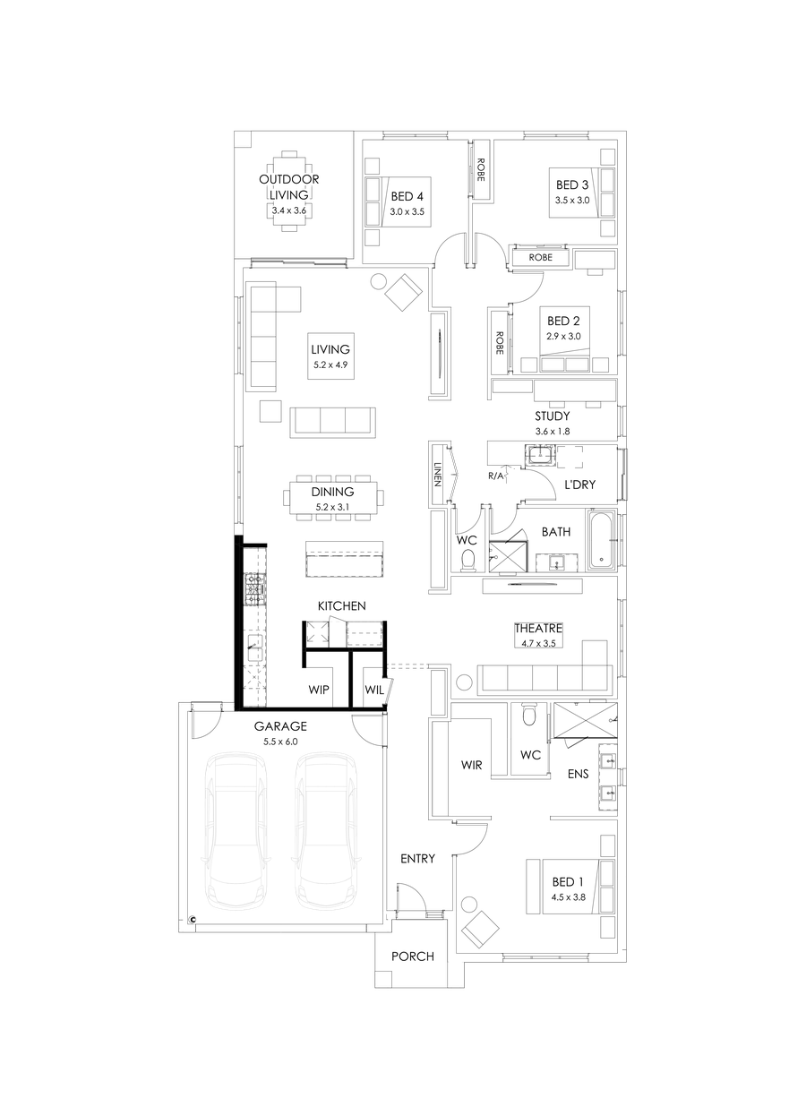 29  Floor Floorplan (Alternate kitchen)