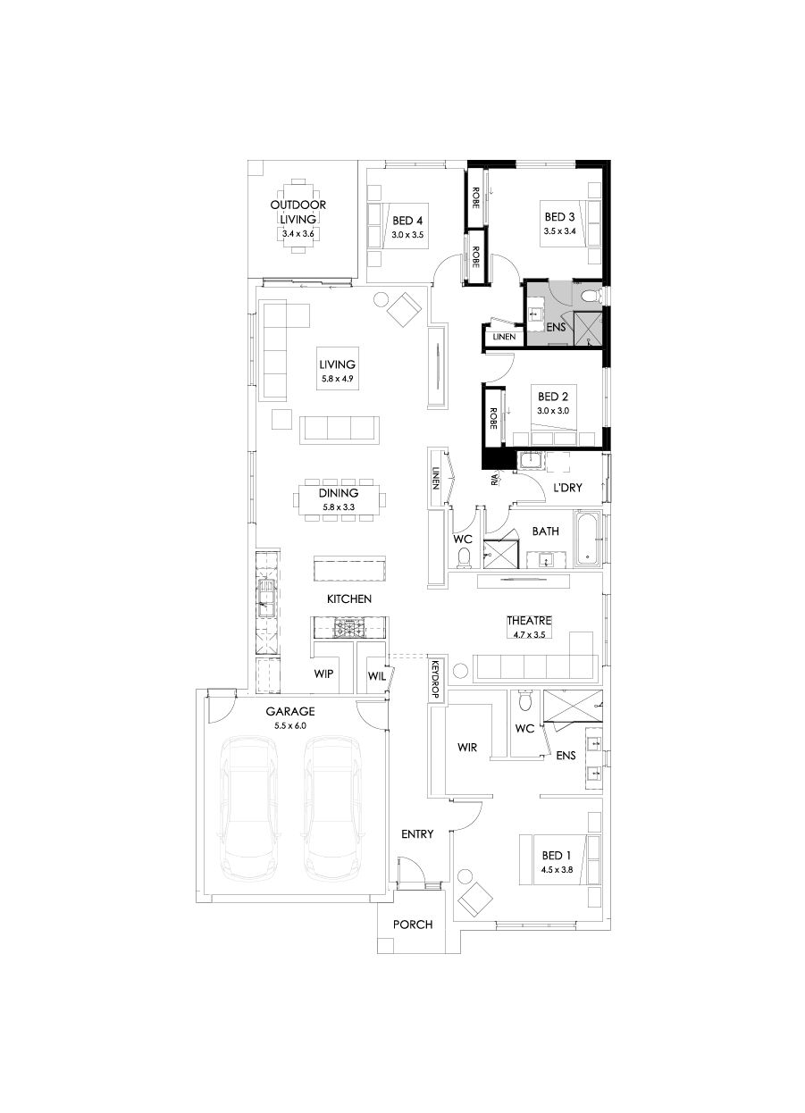 29  Floor Floorplan (Guest bedroom)