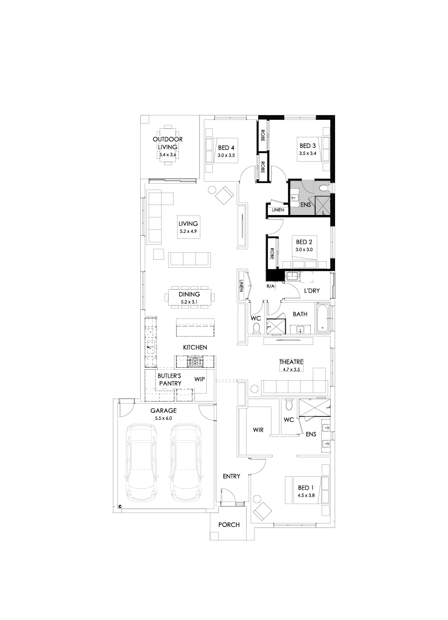 29  Floor Floorplan (Guest bedroom)