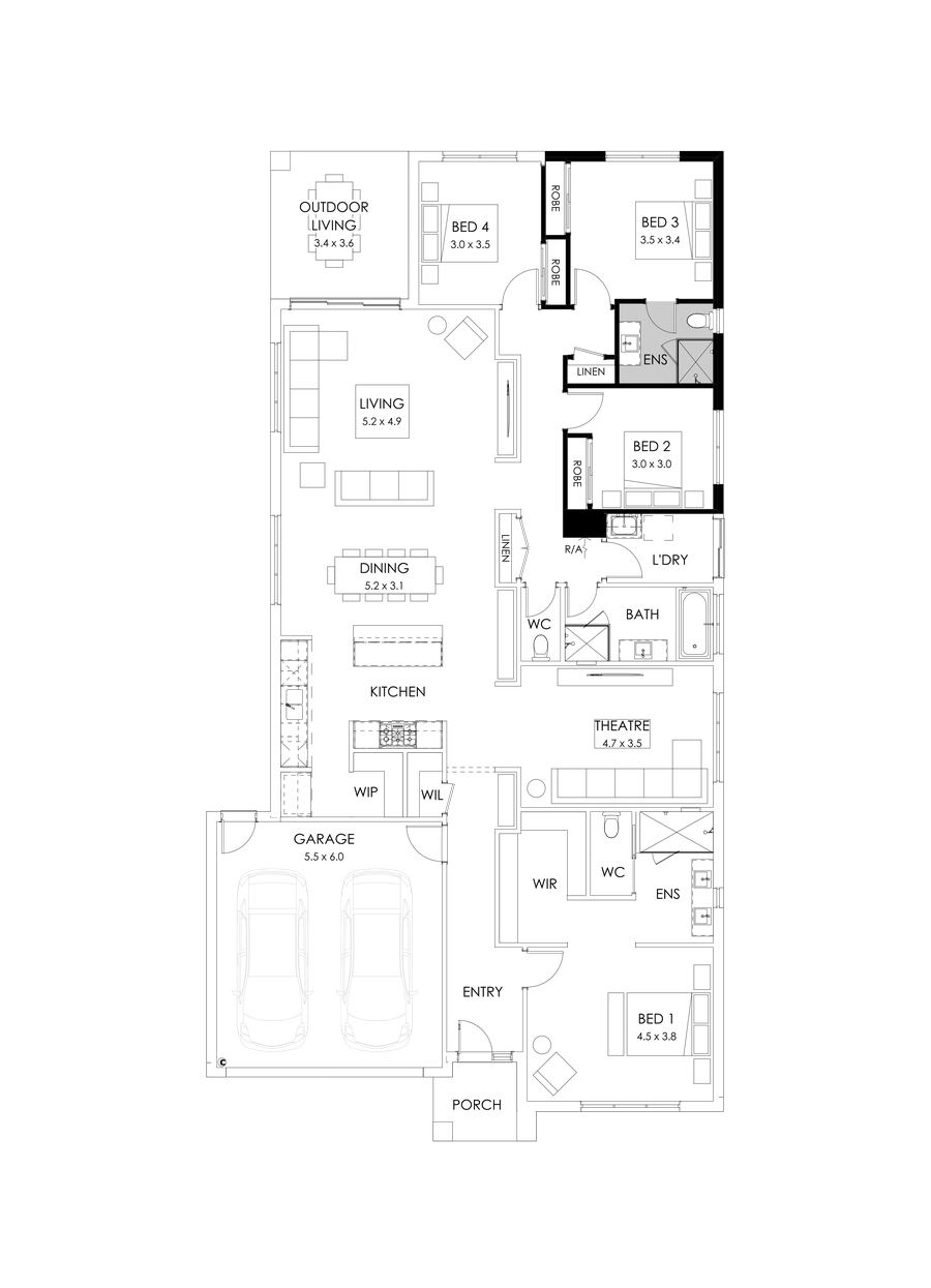 29  Floor Floorplan (Guest bedroom)