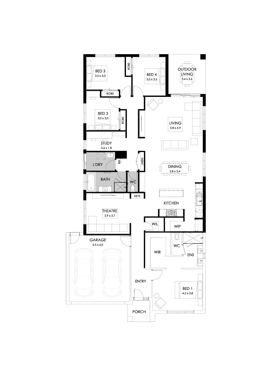 29  Floor Floorplan (Rear flip )