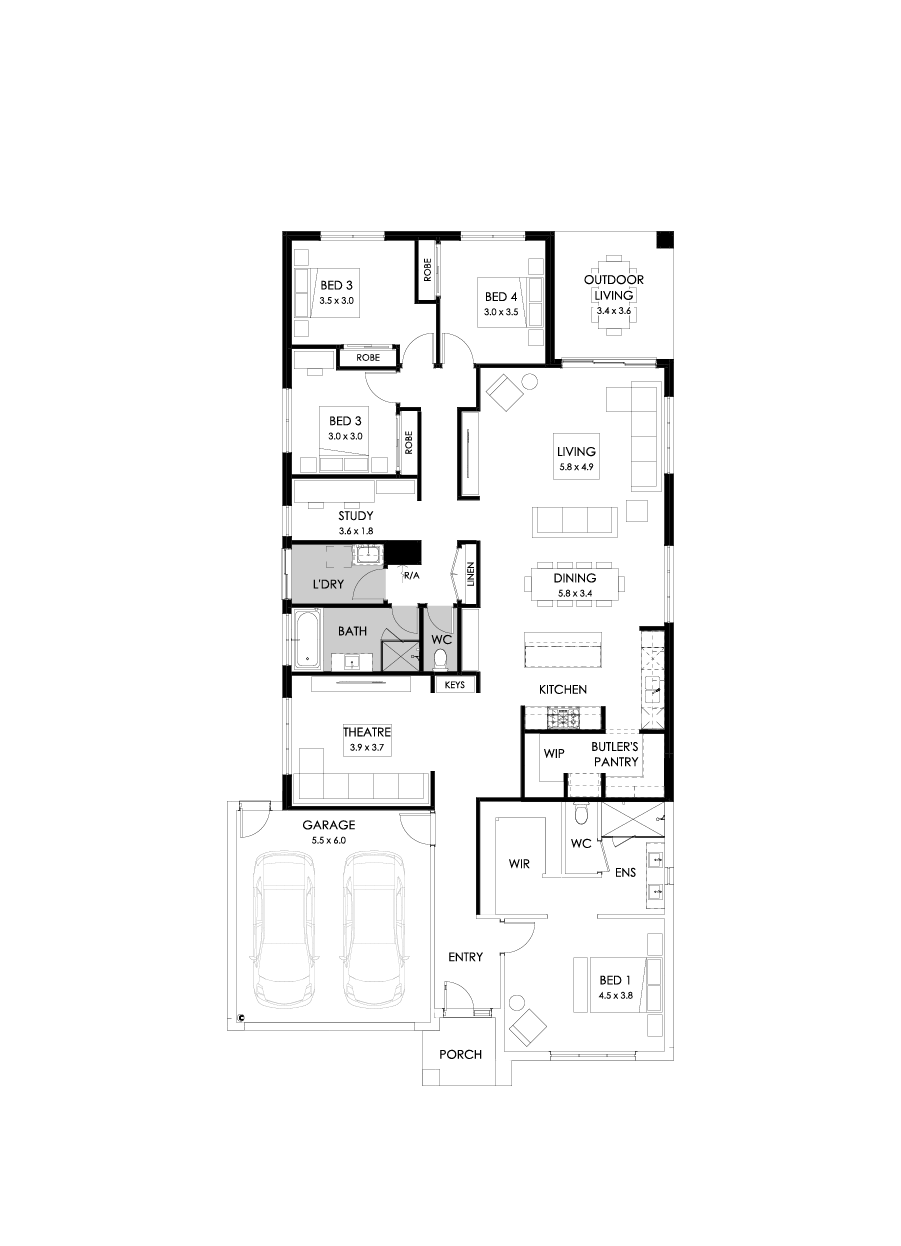 29  Floor Floorplan (Rear flip )