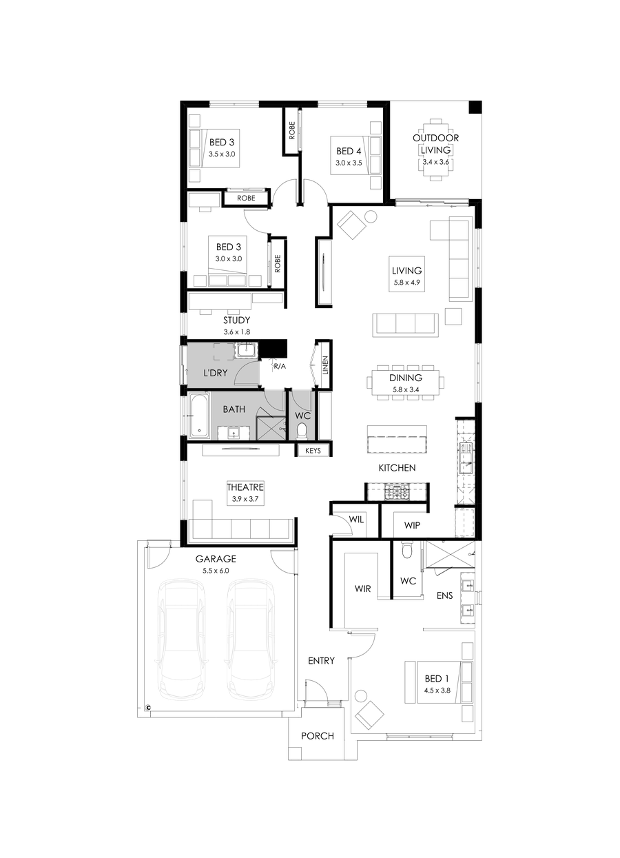 29  Floor Floorplan (Rear flip )