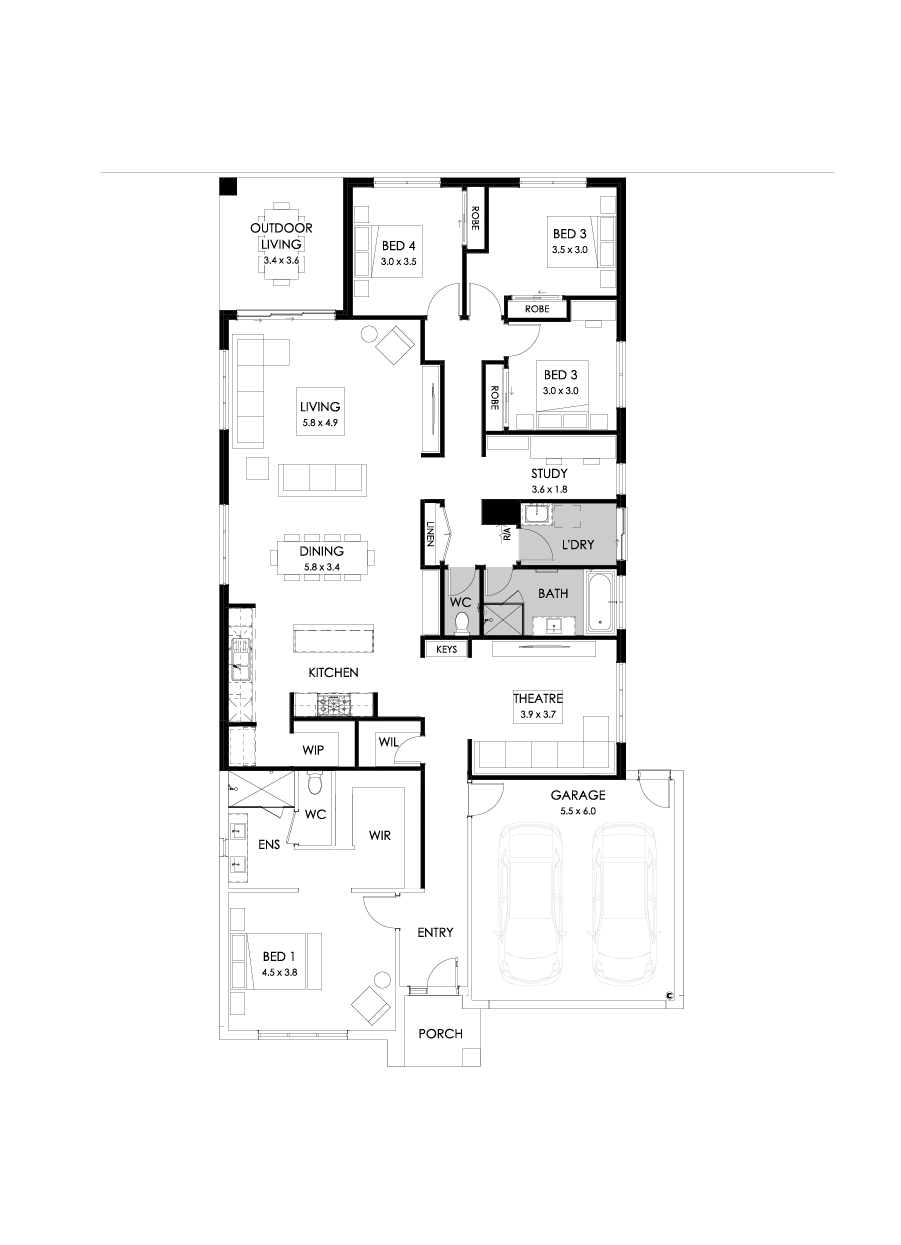 29  Floor Floorplan (Rear flip  - Flipped)