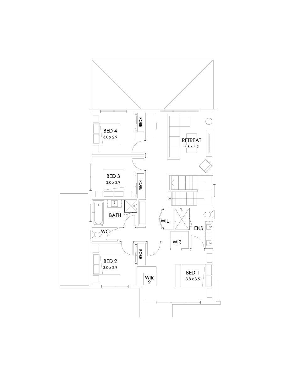 26 First Floor Floorplan (Full width outdoor living )