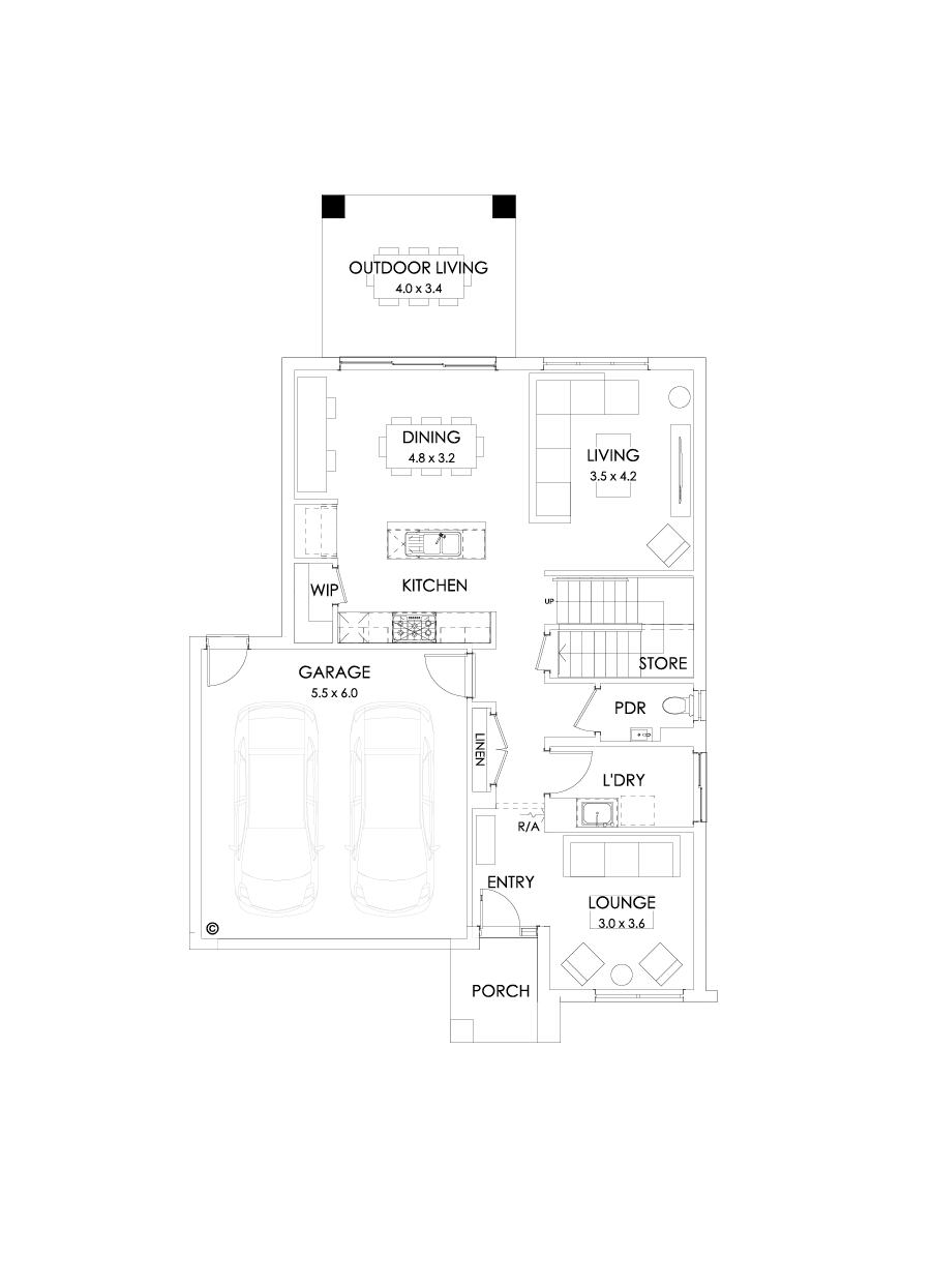 26 Ground Floor Floorplan (Outdoor living)