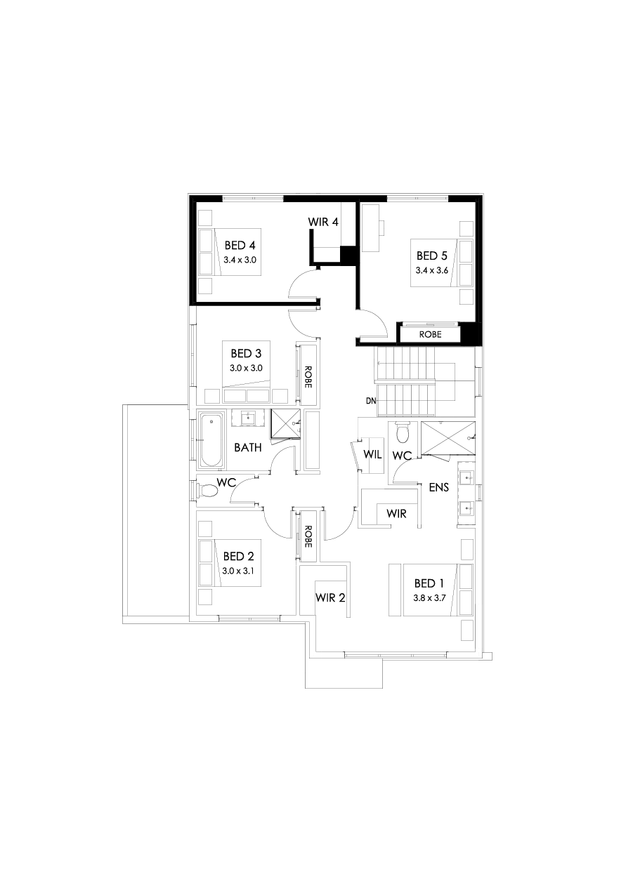 27 First Floor Floorplan (5th bedroom )
