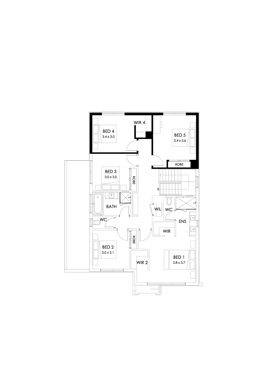 27 First Floor Floorplan (5th bedroom )