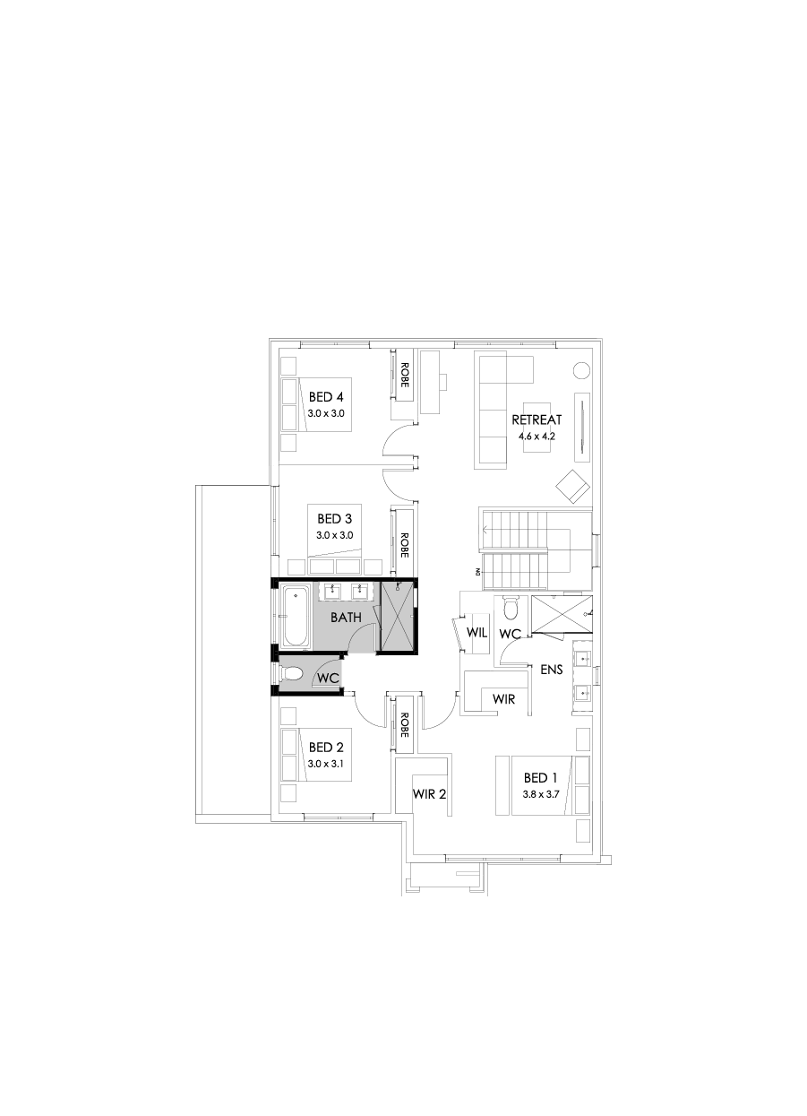 27 First Floor Floorplan (Bathroom upgrade)