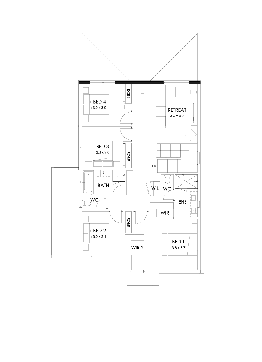 27 First Floor Floorplan (Full width outdoor living )