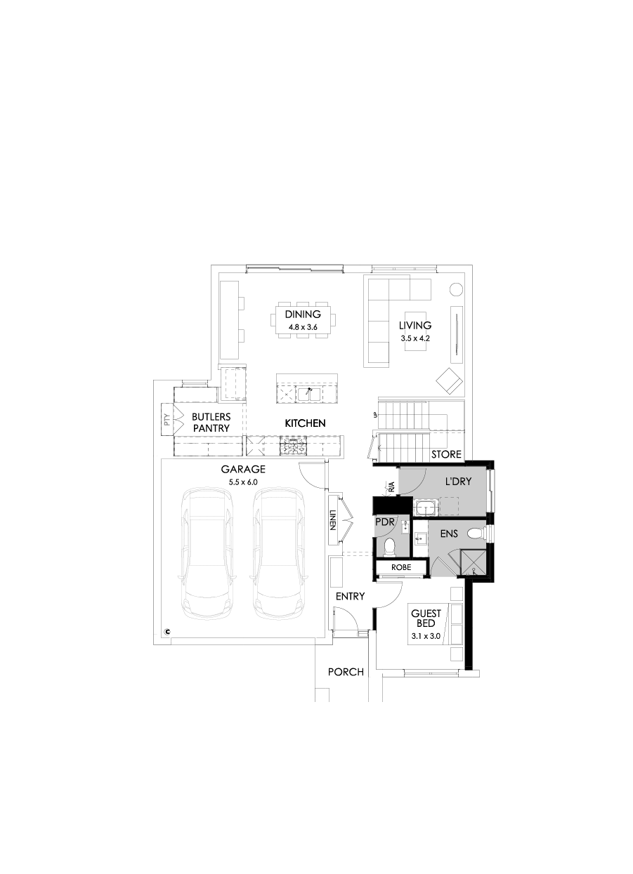 27 Ground Floor Floorplan (Guest bedroom)