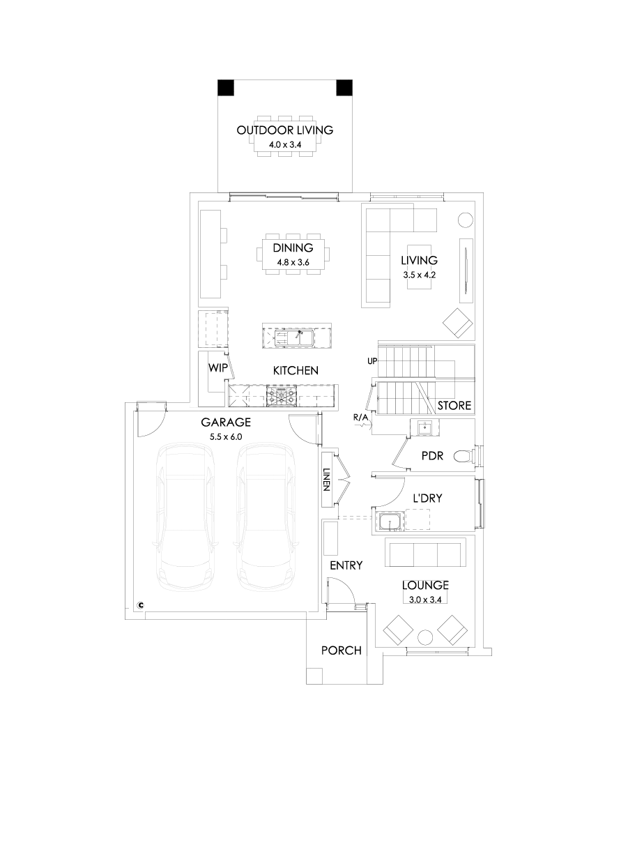 27 Ground Floor Floorplan (Outdoor living )