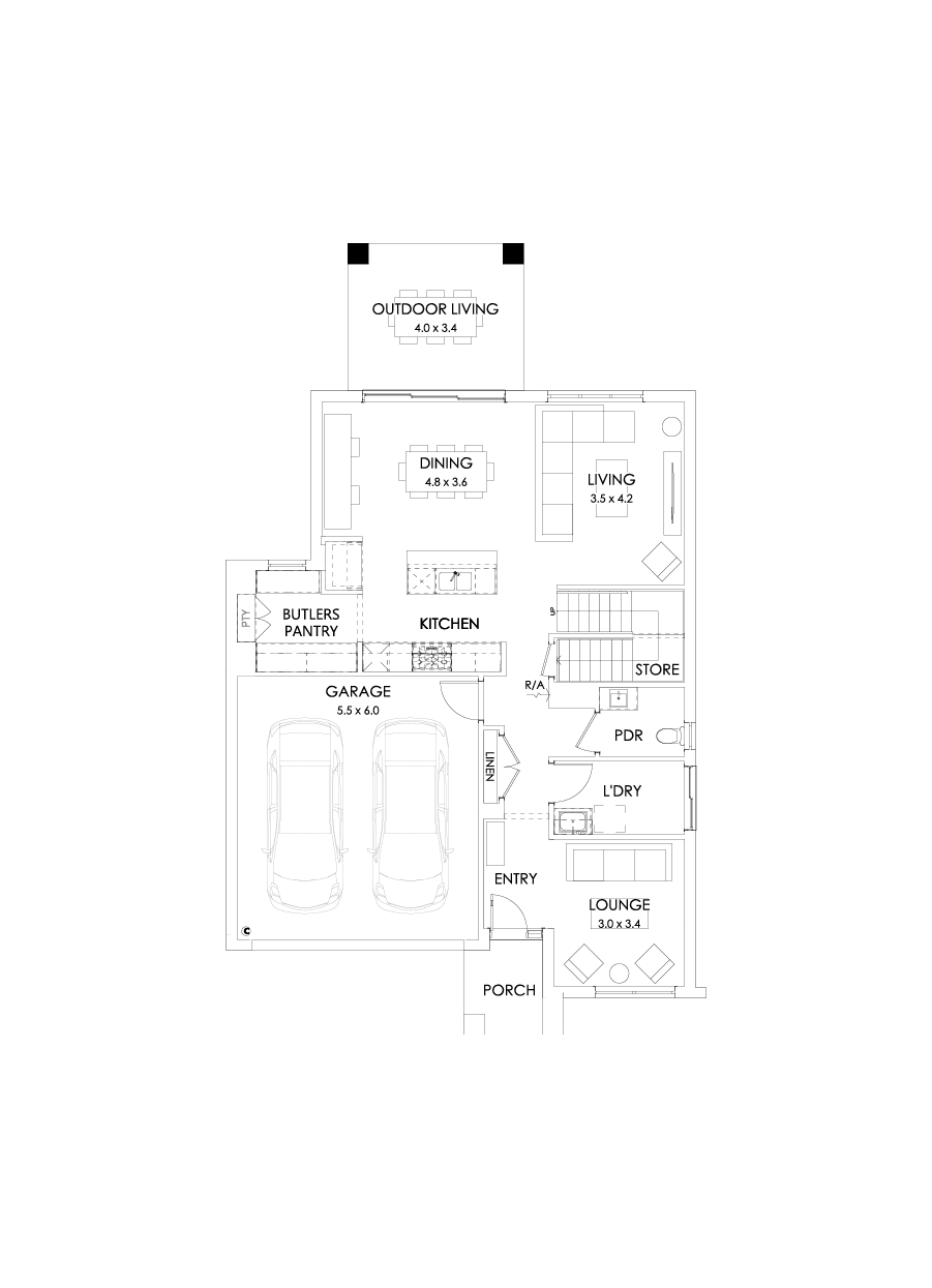 27 Ground Floor Floorplan (Outdoor living )