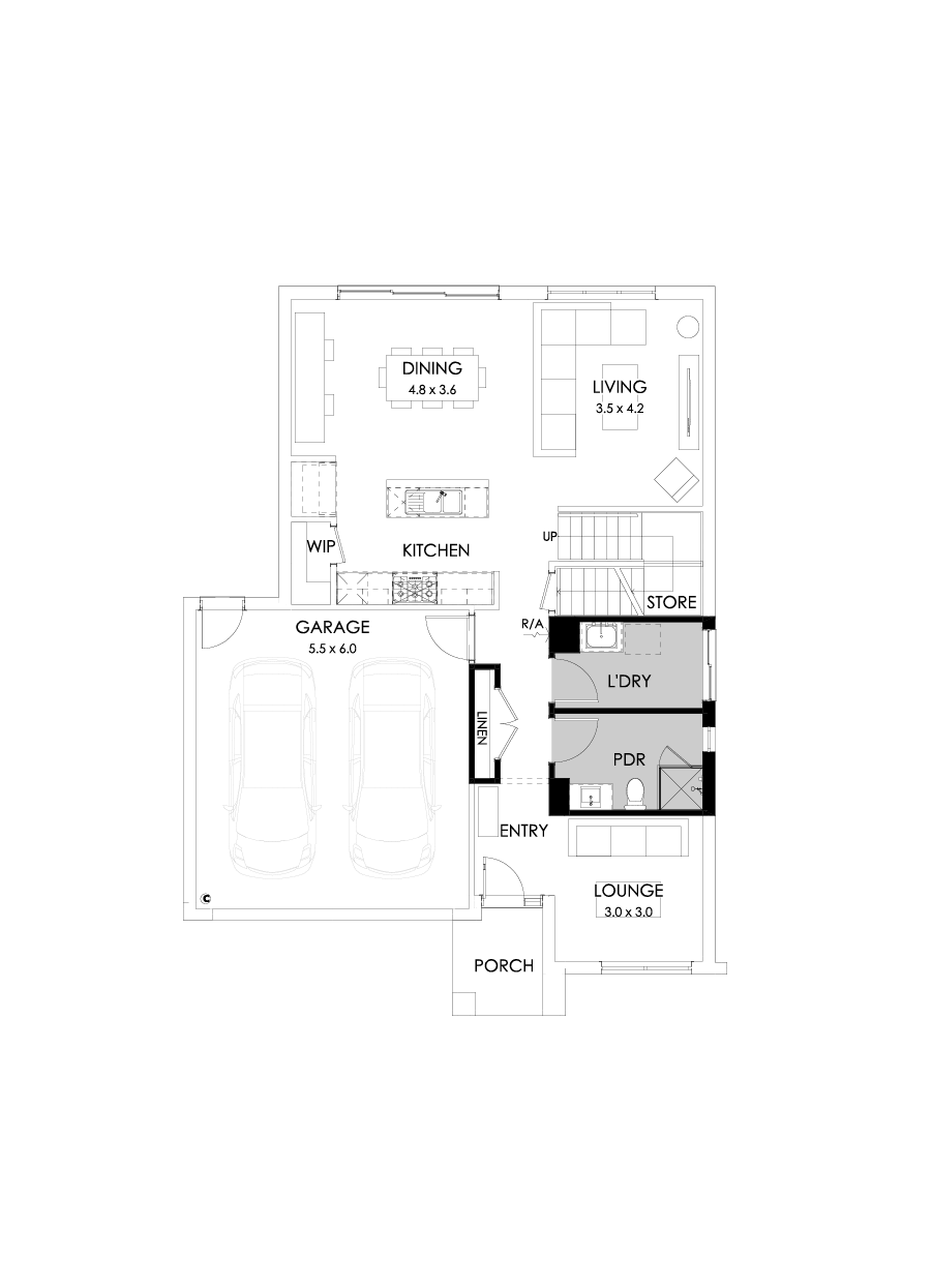 27 Ground Floor Floorplan (Shower to powder )