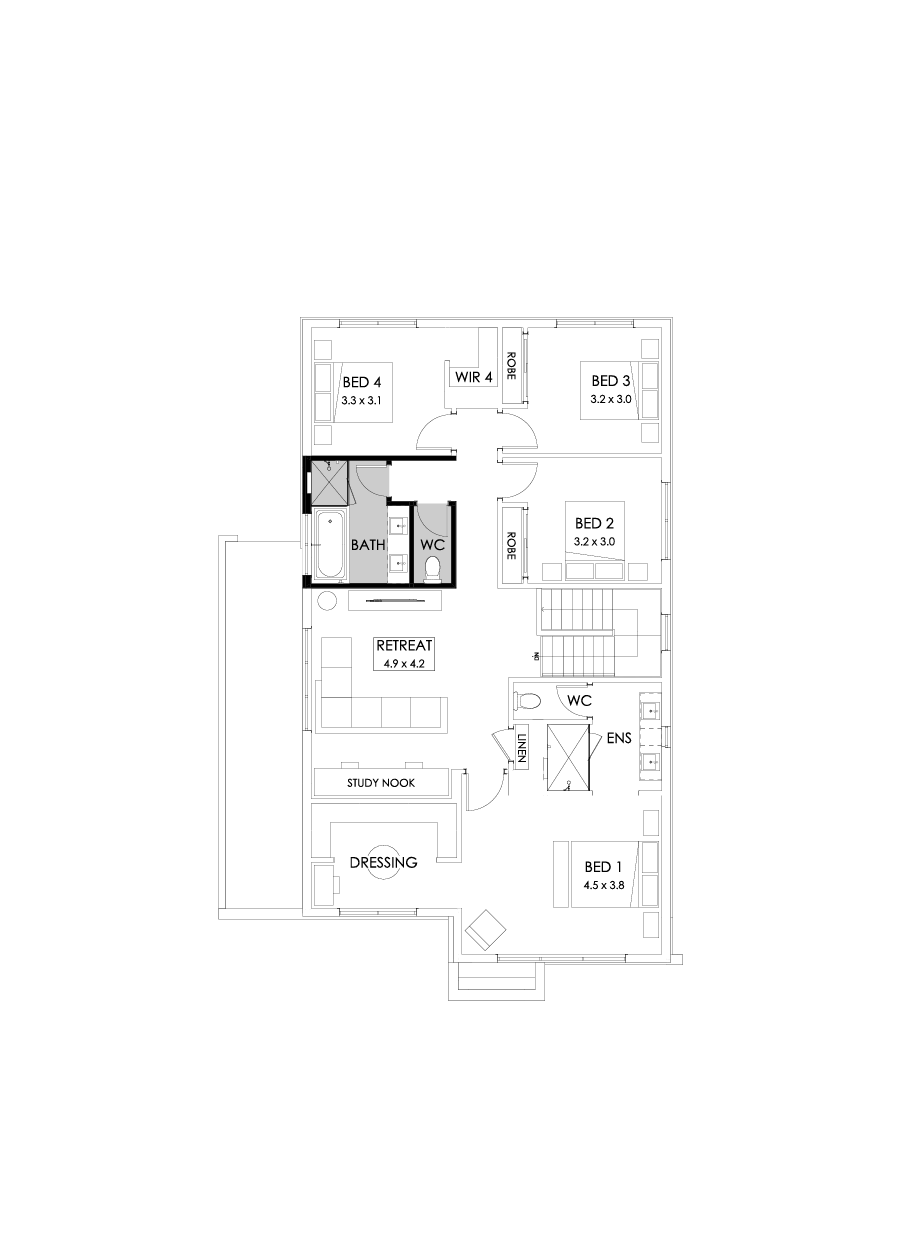 29 First Floor Floorplan (Bathroom upgrade)