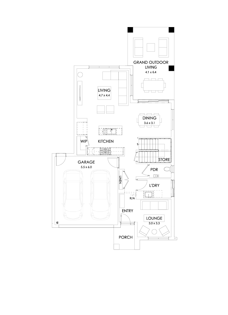 29 Ground Floor Floorplan (Grand outdoor living )