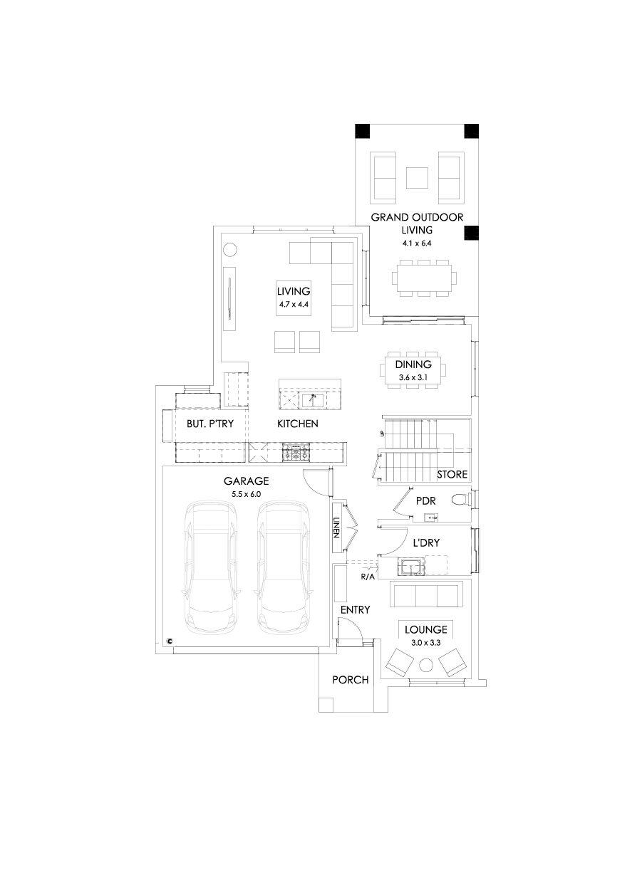 29 Ground Floor Floorplan (Grand outdoor living )