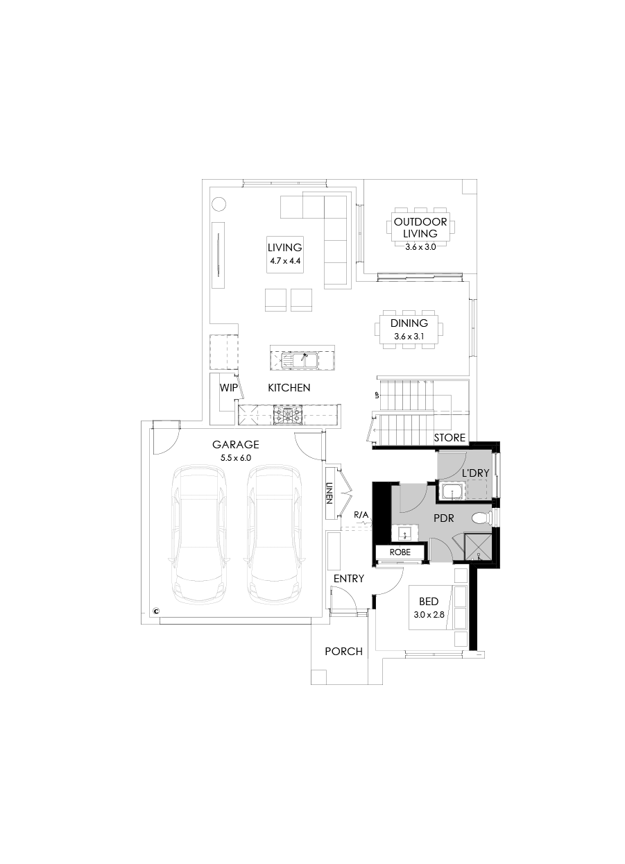 29 Ground Floor Floorplan (Guest bedroom)