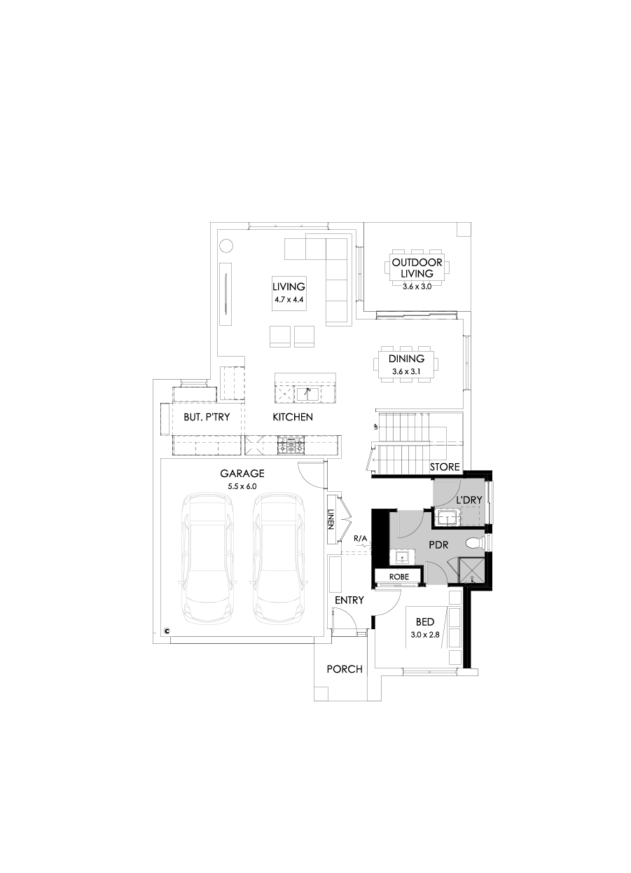 29 Ground Floor Floorplan (Guest bedroom)