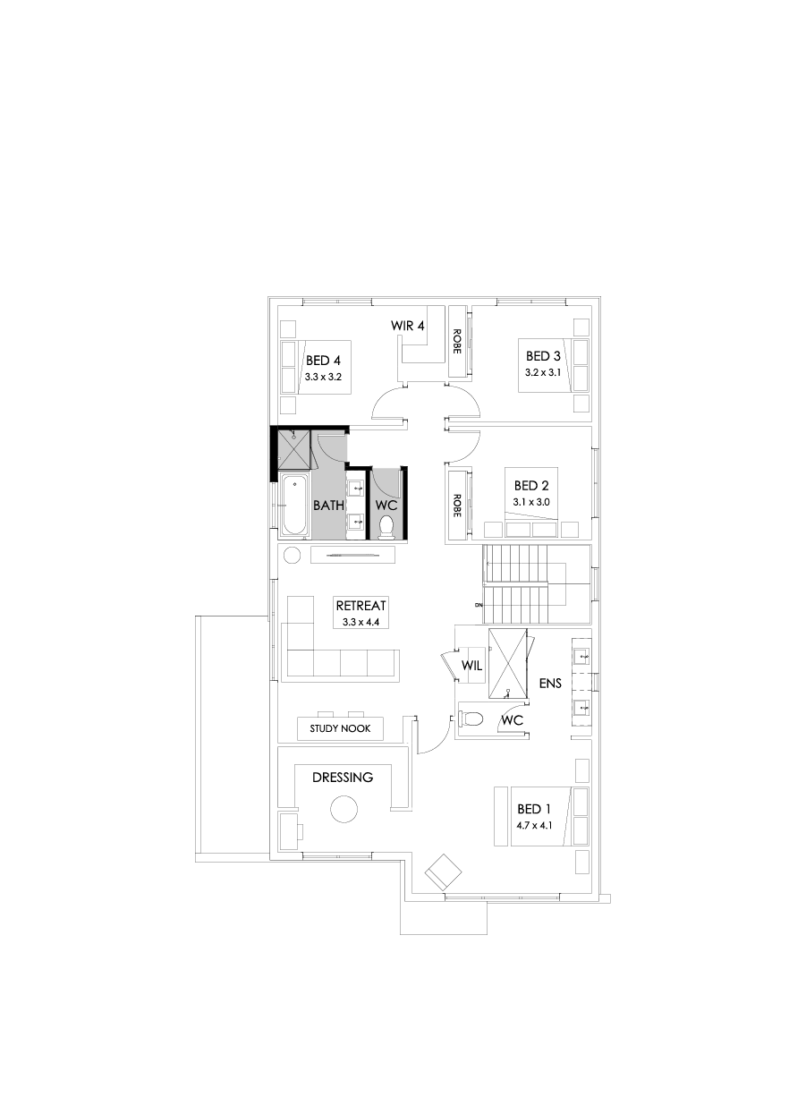 31 First Floor Floorplan (Bathroom upgrade)