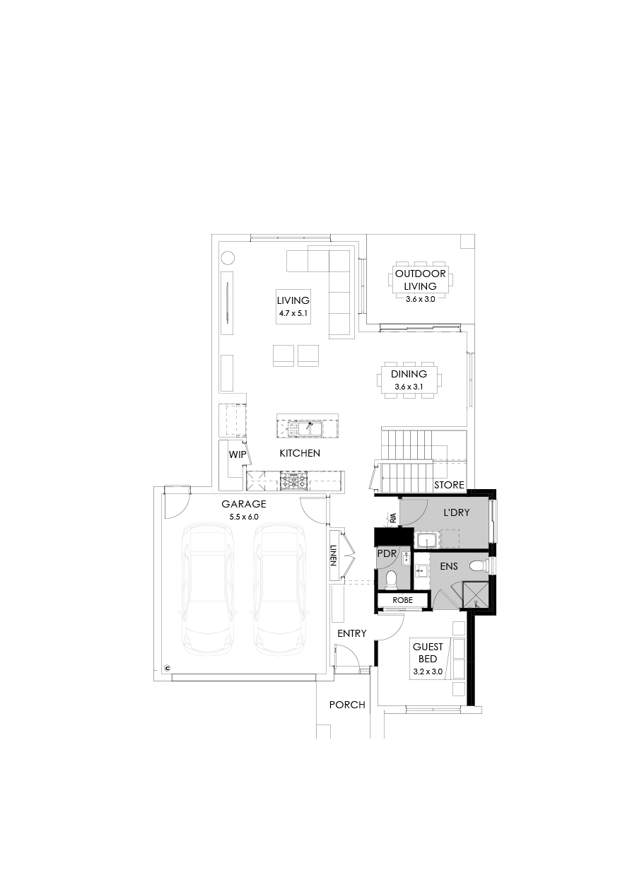 31 Ground Floor Floorplan (Guest bedroom)