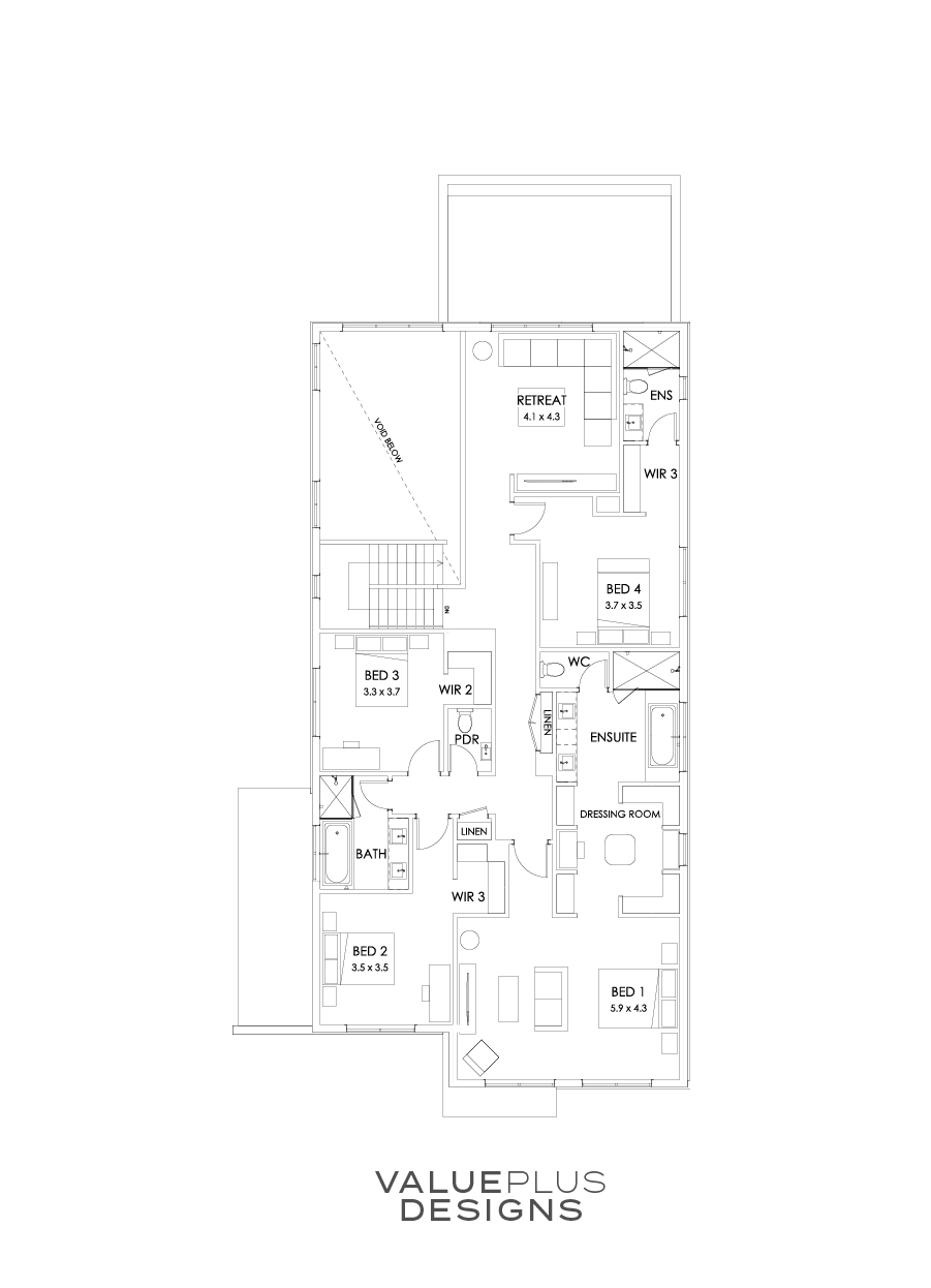 45 First Floor Floorplan (Alternate Grand Outdoor Living)