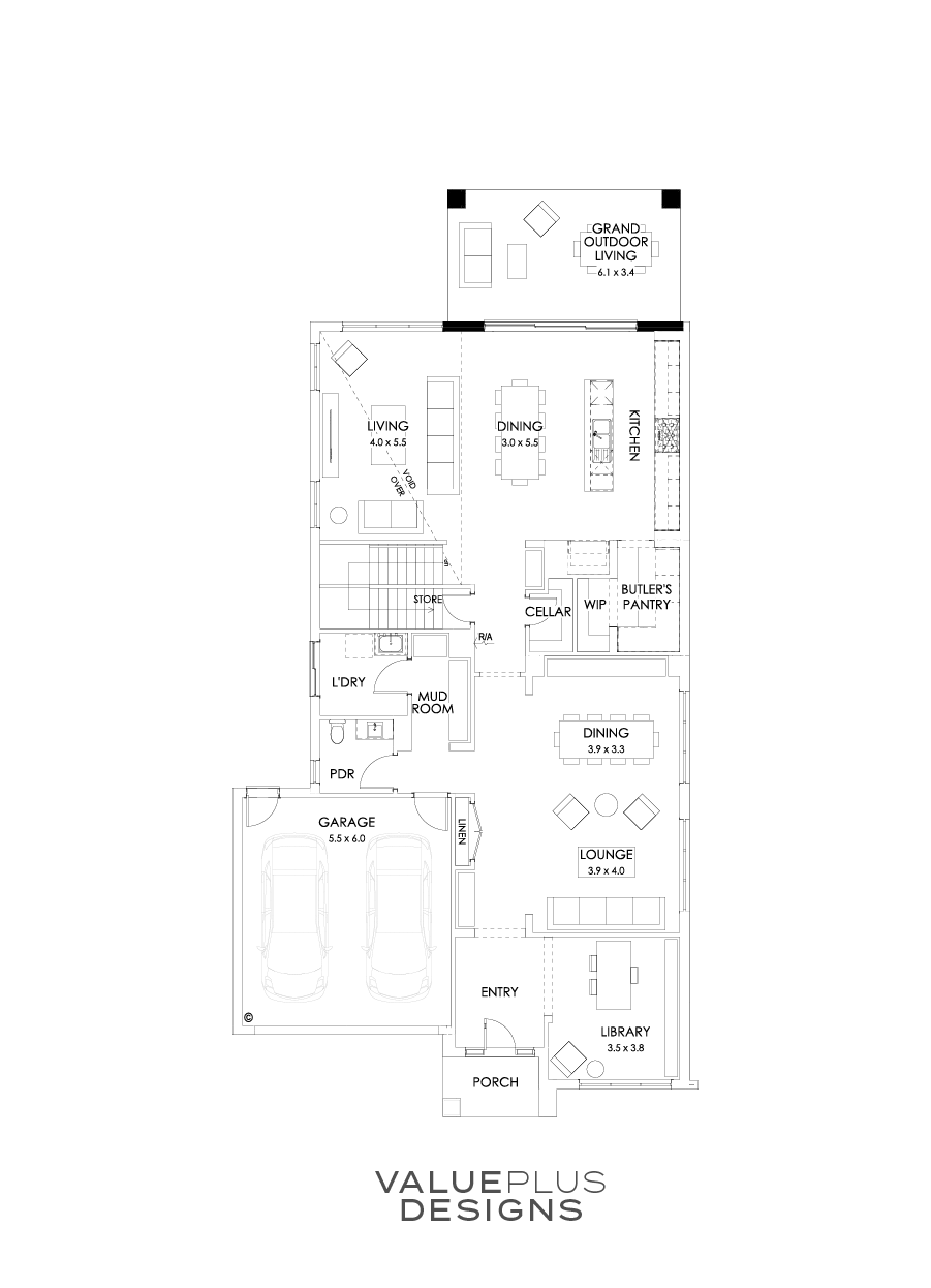 45 Ground Floor Floorplan (Grand Outdoor Living)