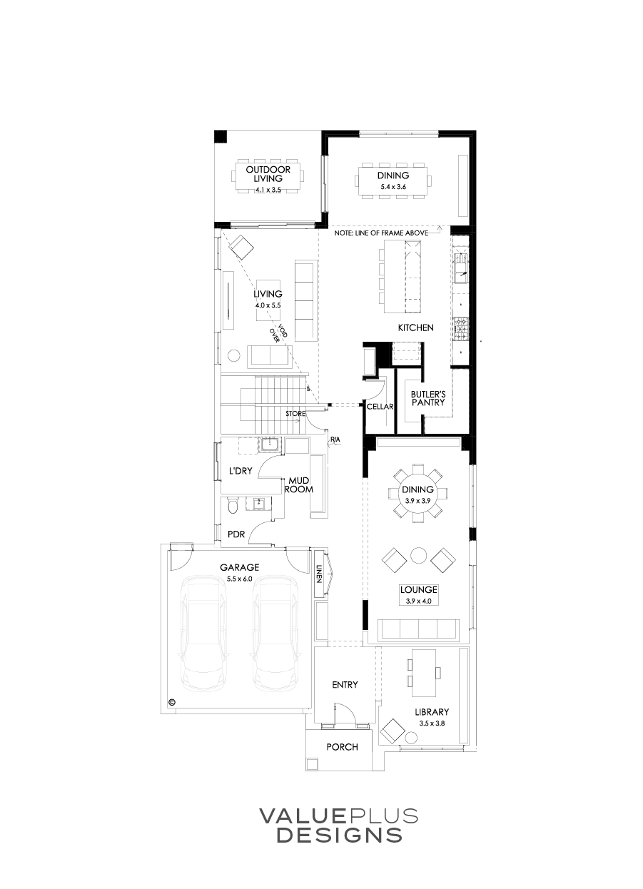 45 Ground Floor Floorplan (Larger Kitchen Dining)