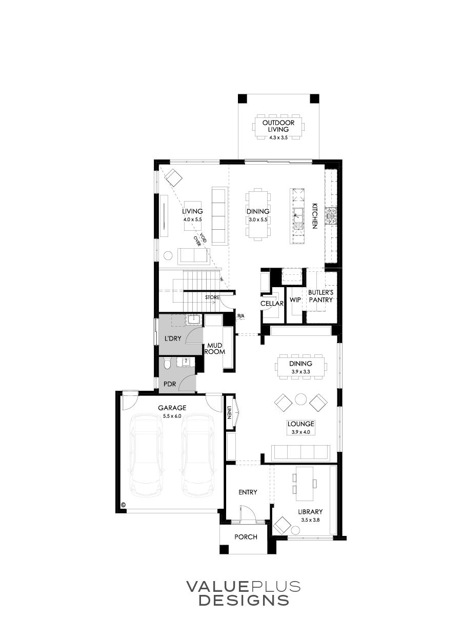 45 Ground Floor Floorplan (Standard )