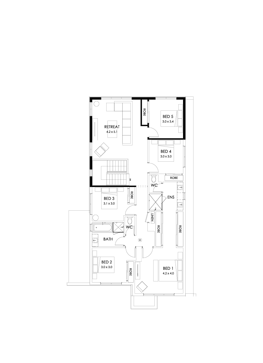 33 First Floor Floorplan (5th bedroom)