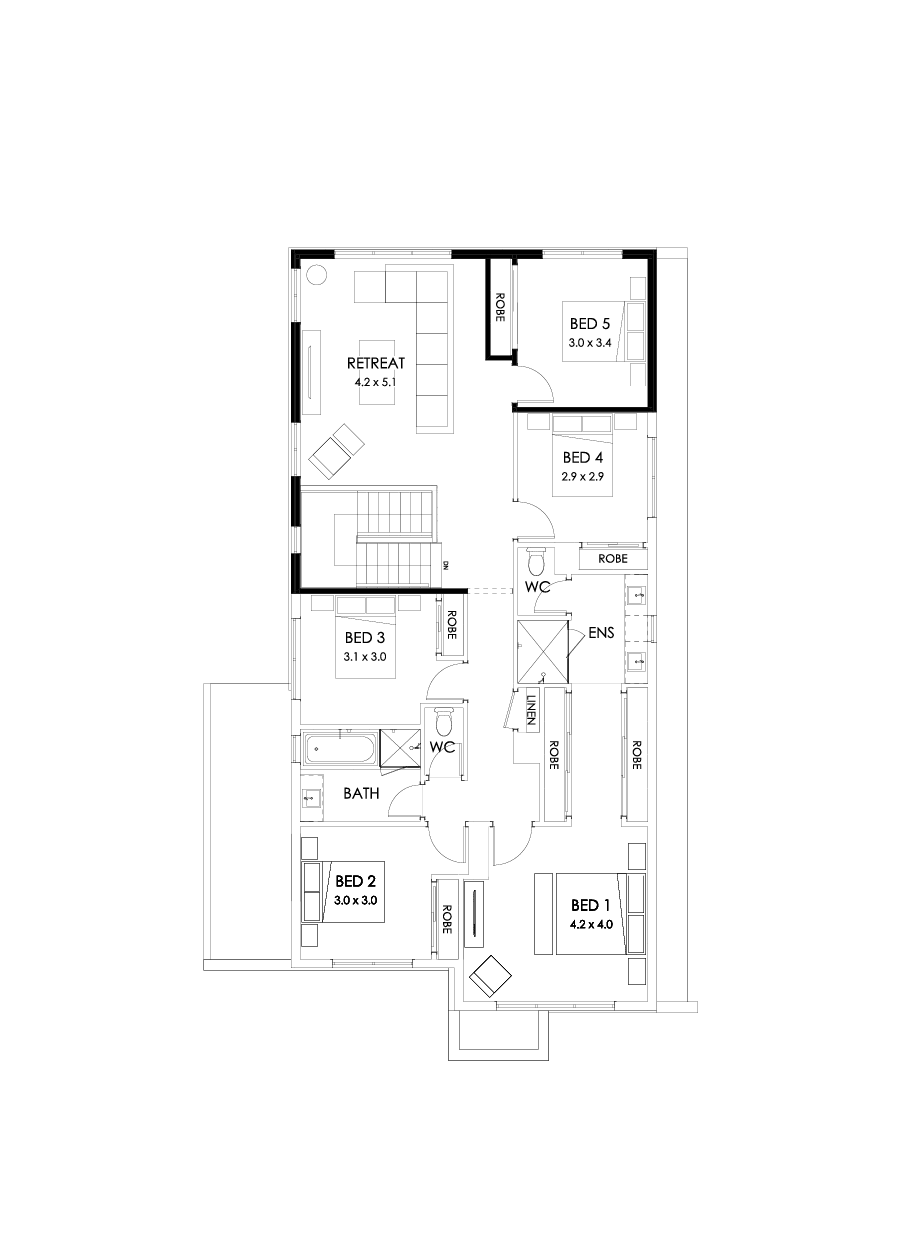 33 First Floor Floorplan (5th bedroom)