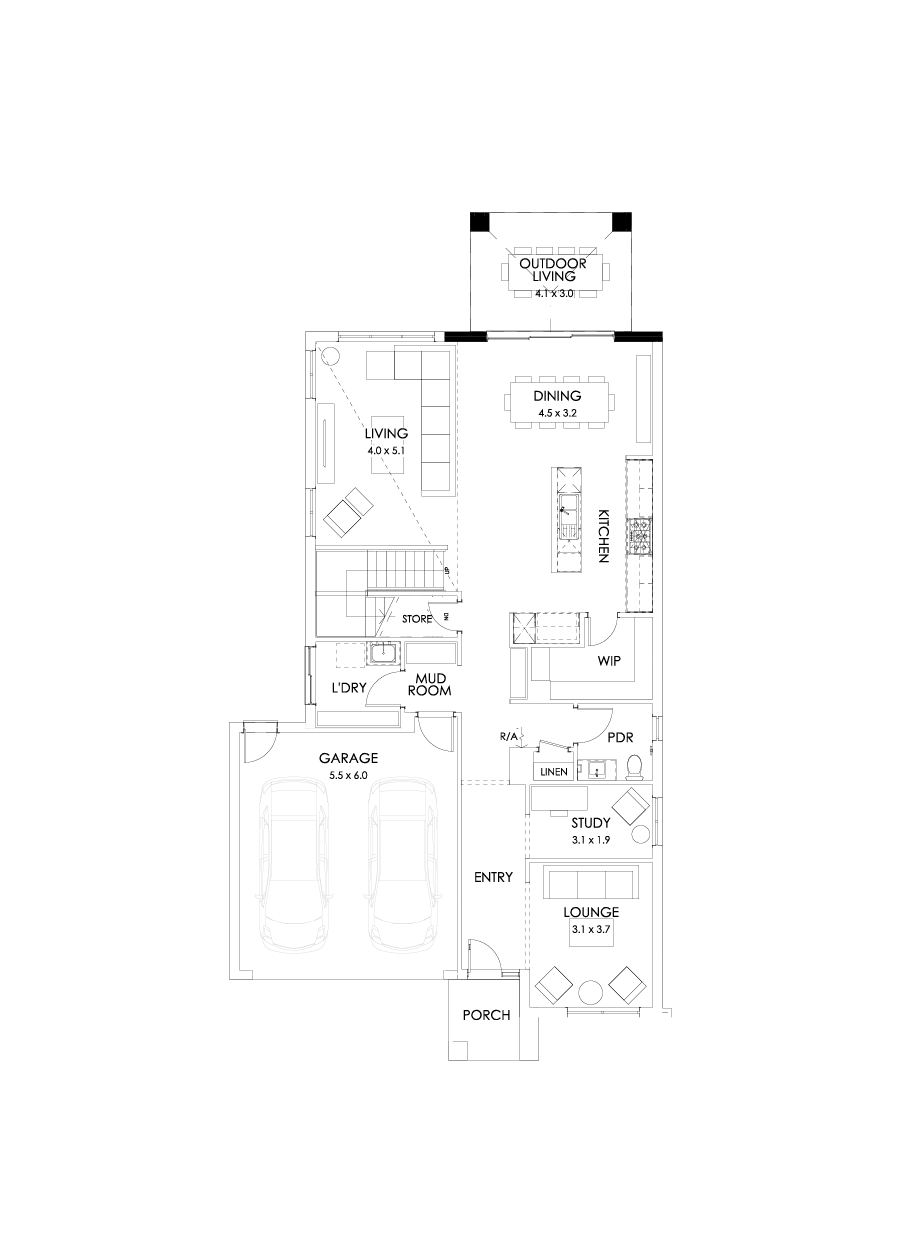 33 Ground Floor Floorplan (Outdoor living)