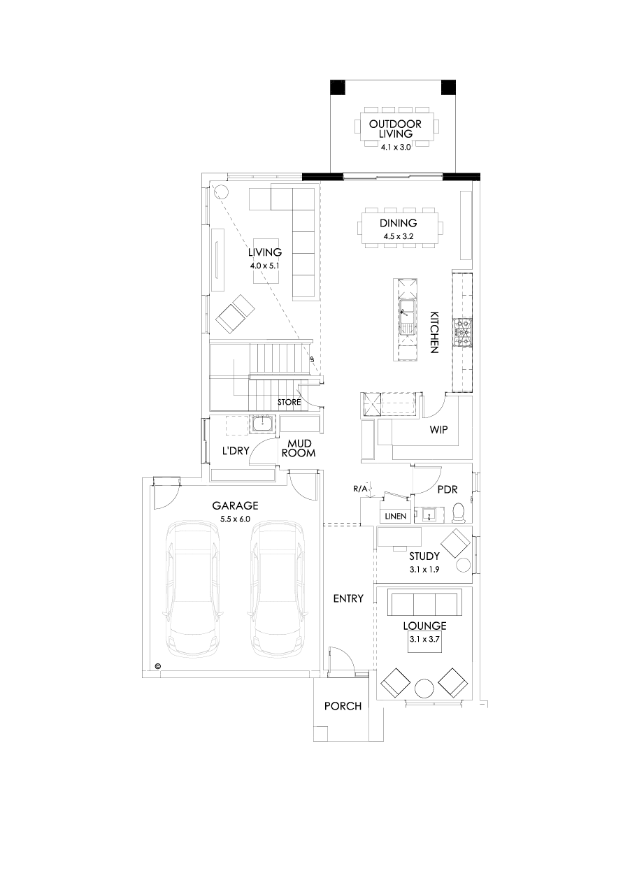 33 Ground Floor Floorplan (Outdoor living)