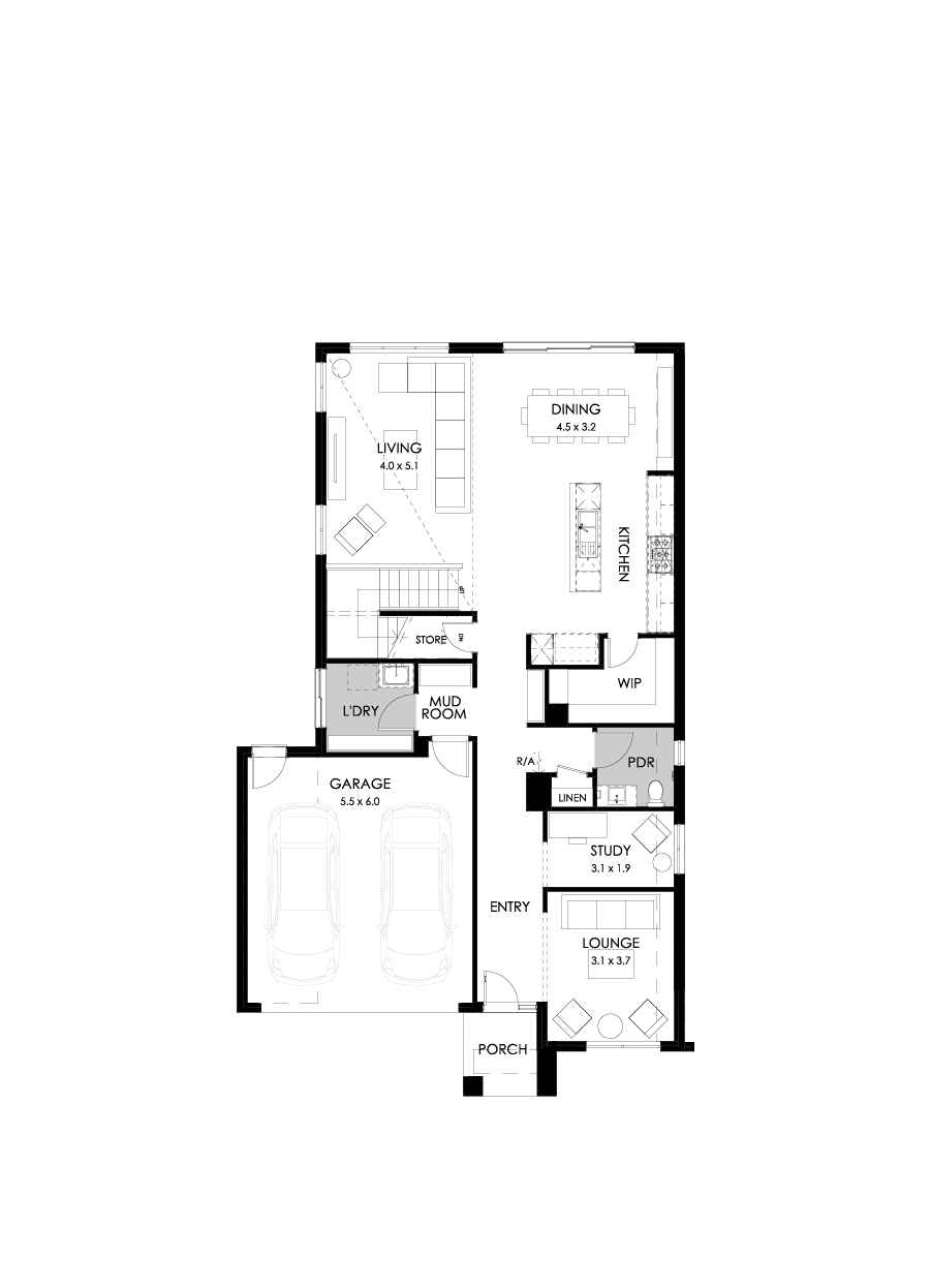 33 Ground Floor Floorplan (Standard)